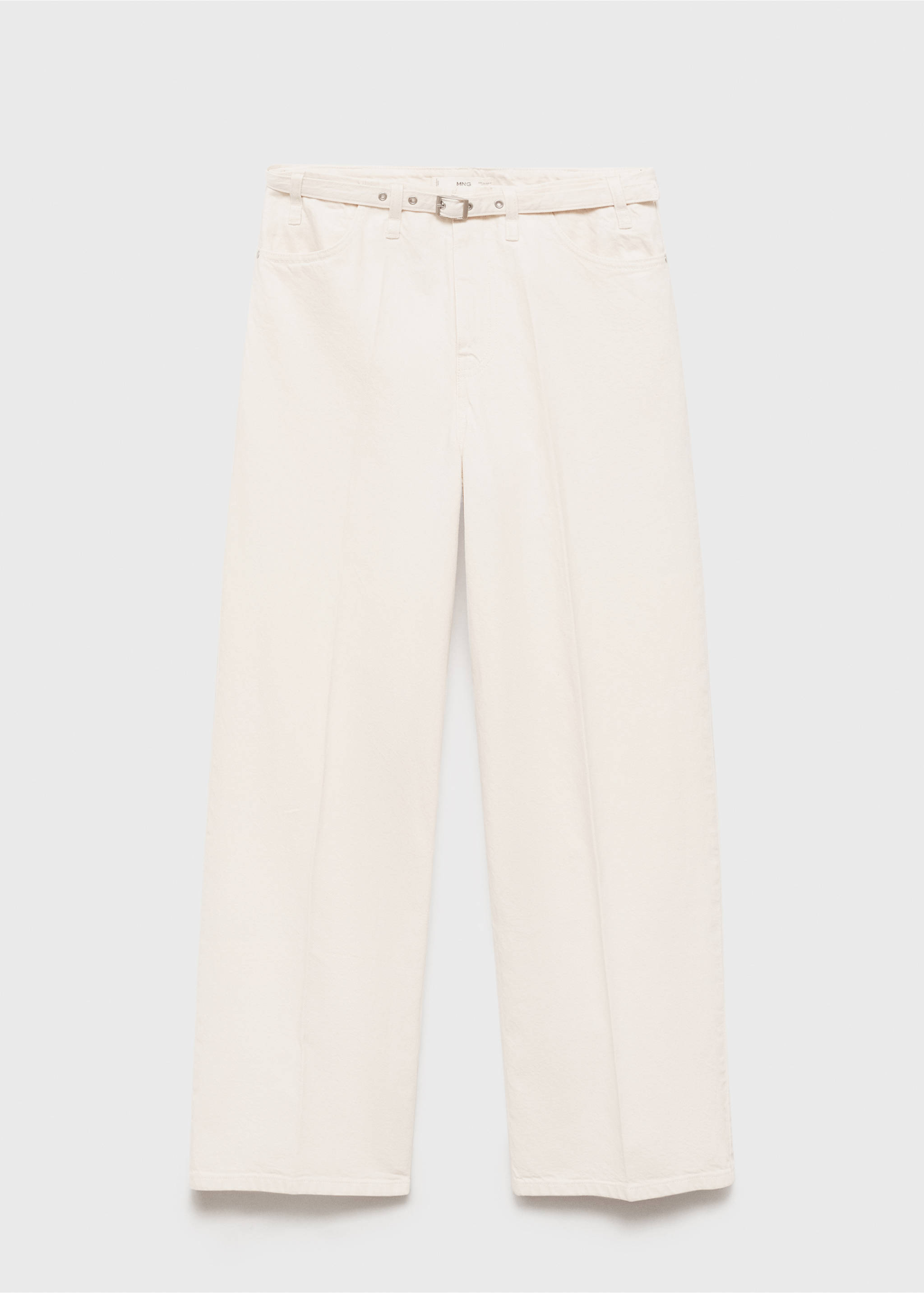 Wide leg jeans with belt - Article without model, Off White. Ref: 87045743-00.