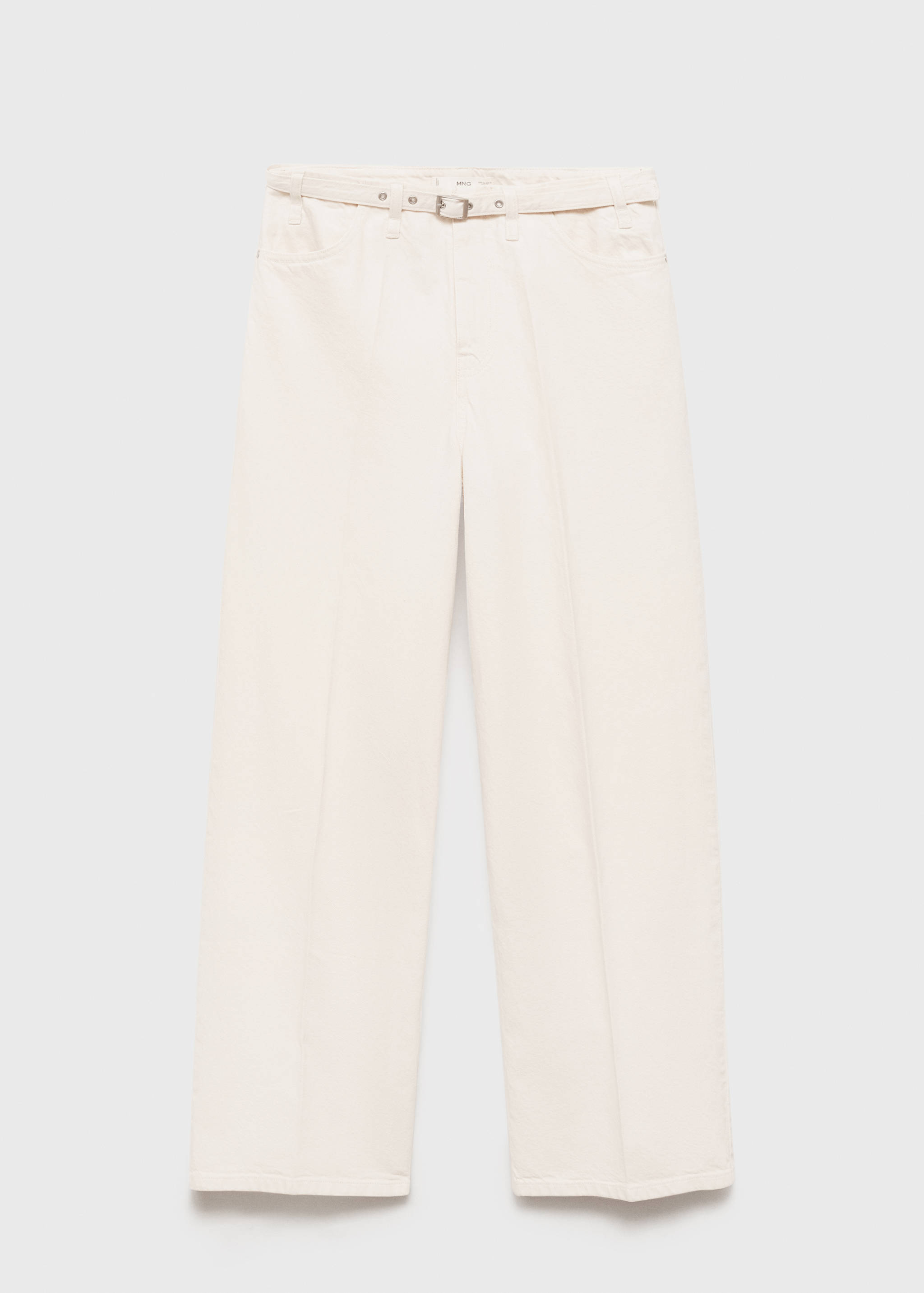 Wide leg jeans with belt - Article without model