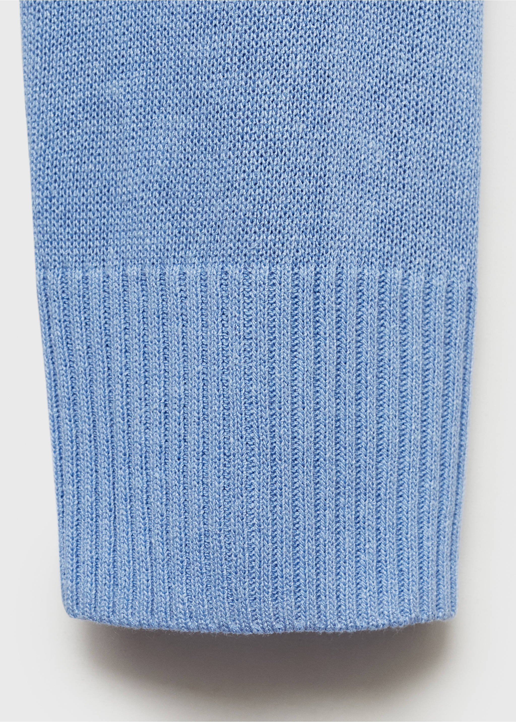 Linen-blend knitted sweater - Details of the article 0, Sky Blue. Ref: 87045746-00.