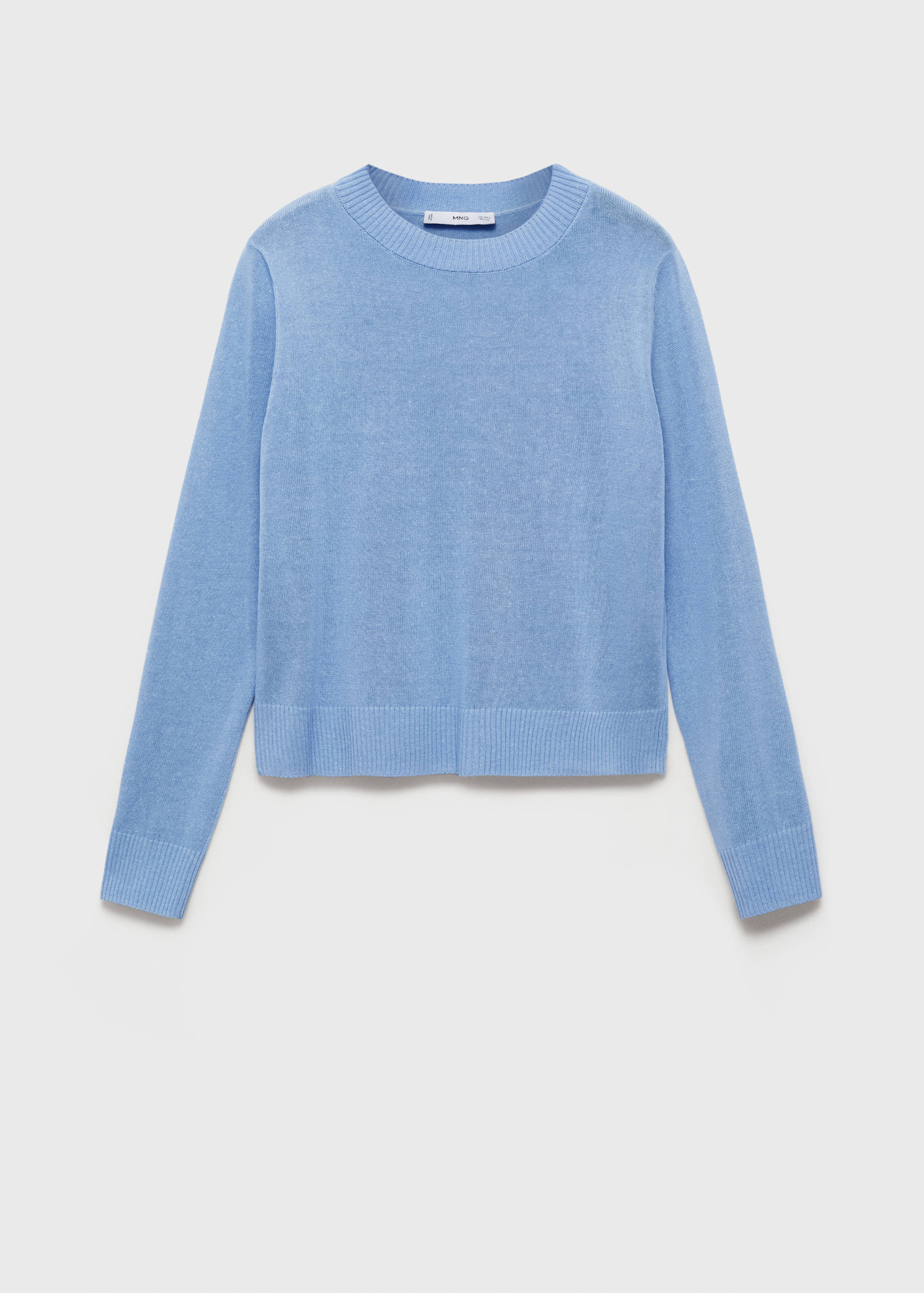Strickpullover aus Leinengemisch - Artikel ohne Model