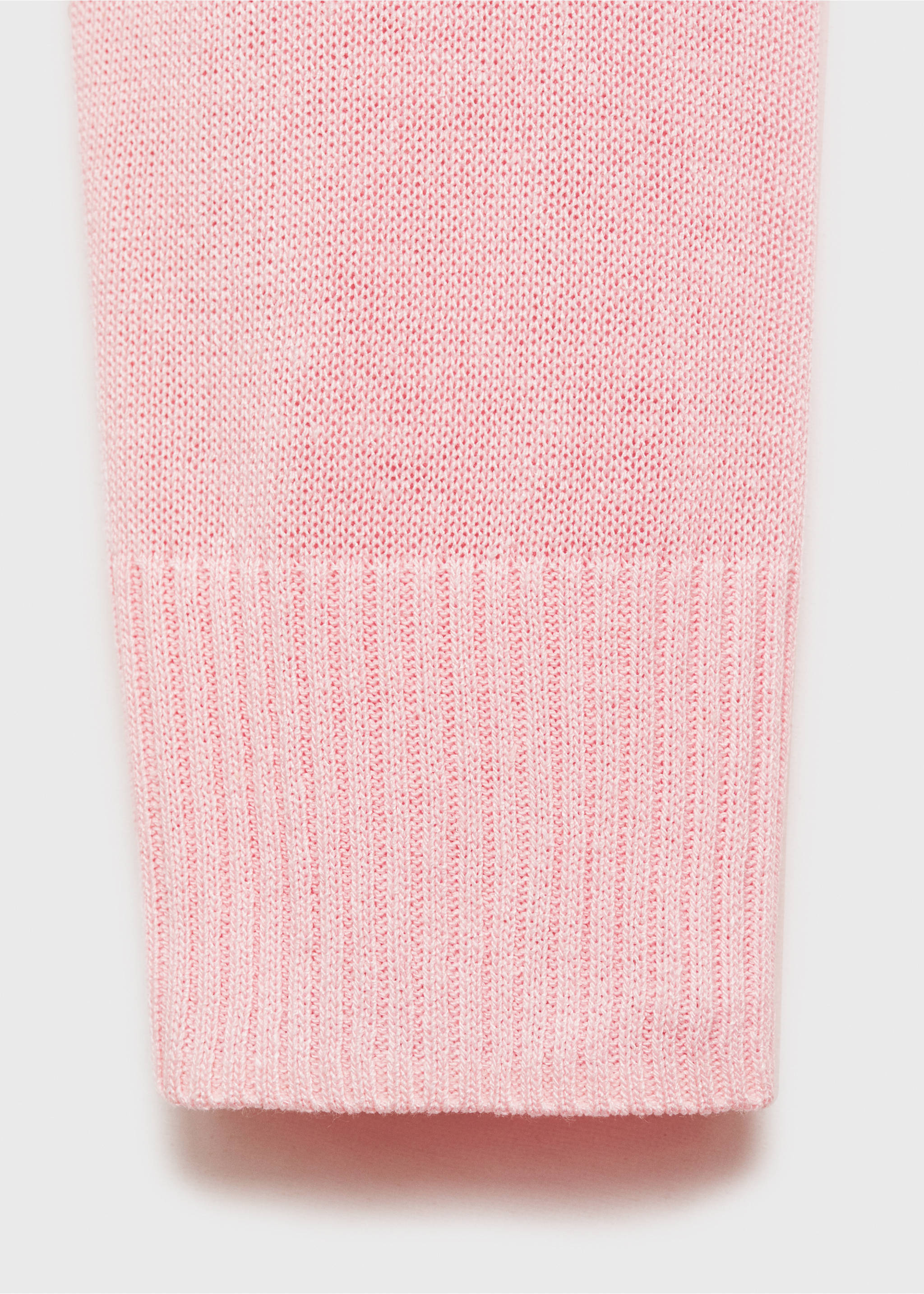 Linen-blend knitted sweater - Details of the article 0, Pink. Ref: 87045746-00.
