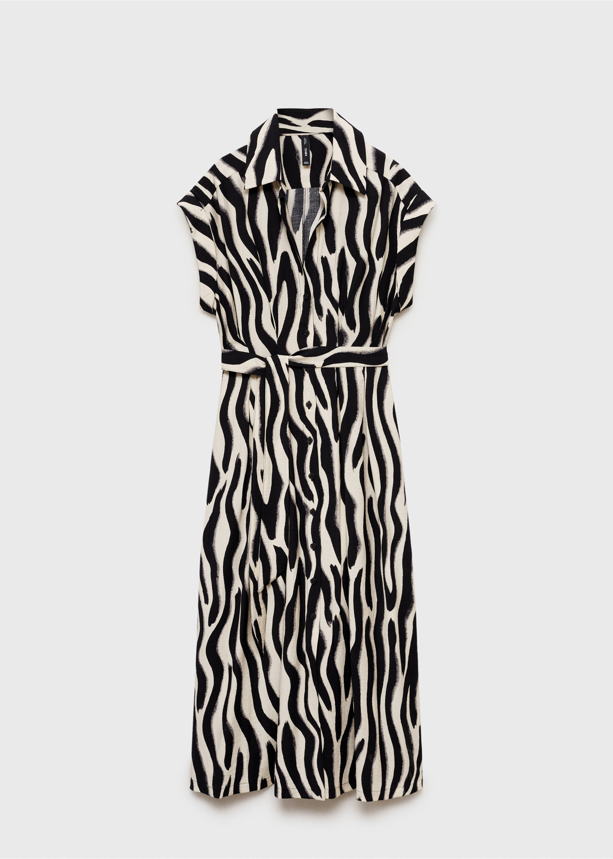 Robe chemise zèbre - Article sans modèle, Noir. Ref: 87045748-00.