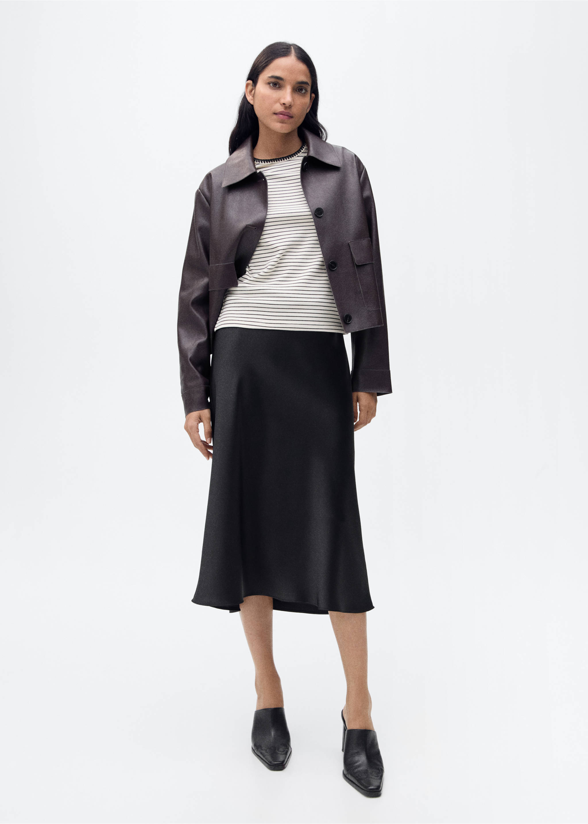 Cotton t-shirt with contrasting trim - General plane, Off White. Ref: 87045749-00.