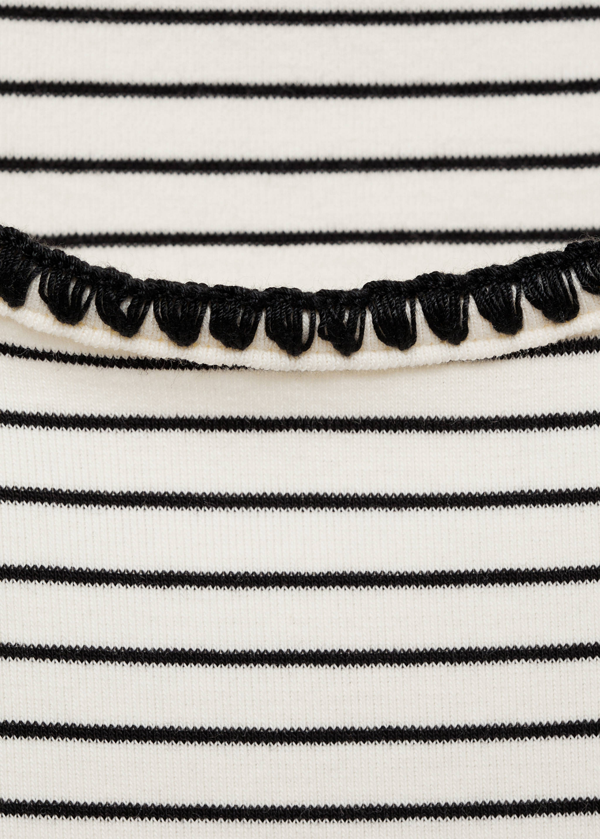 Cotton t-shirt with contrasting trim - Details of the article 8