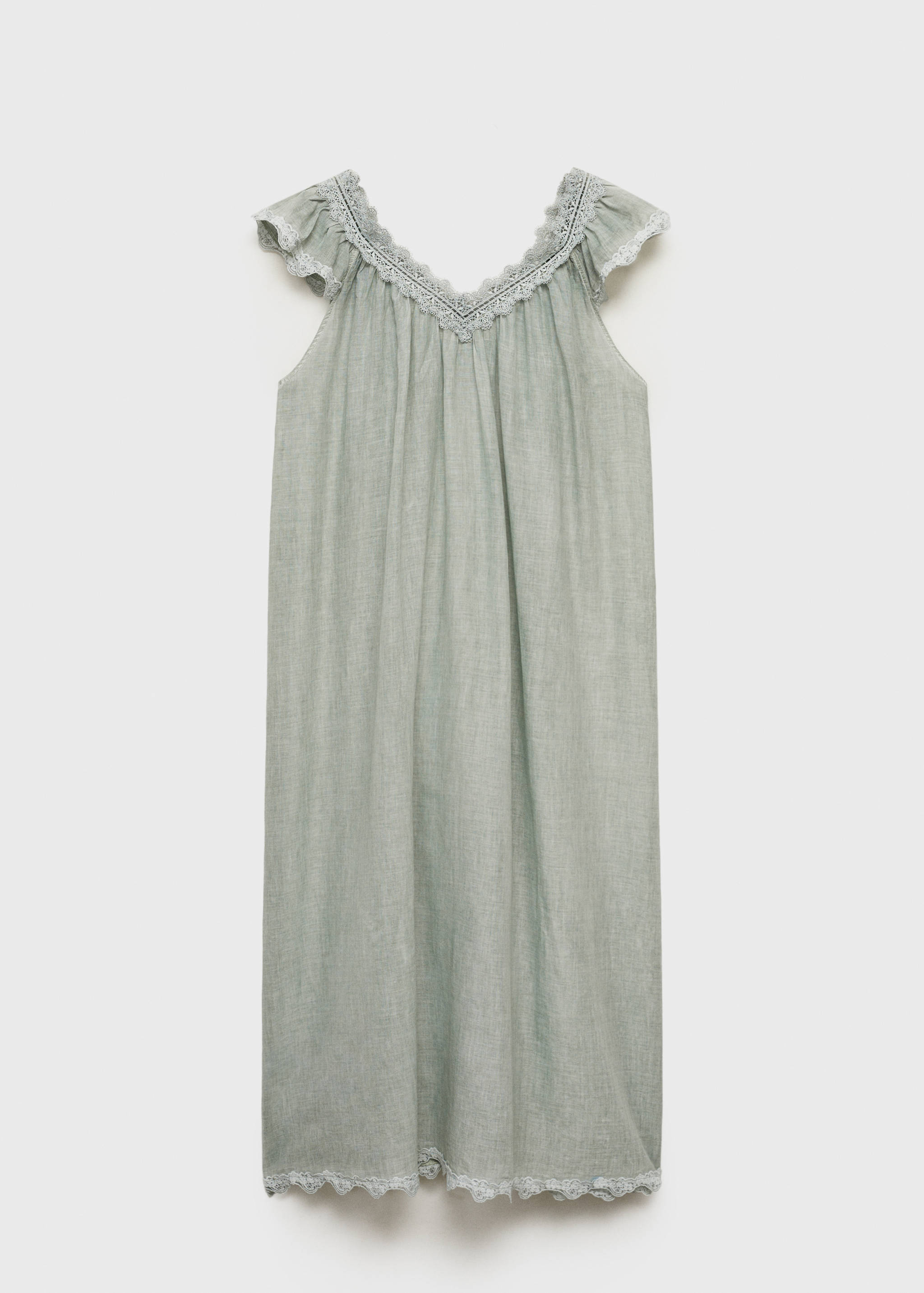 Overdyed lace cotton nightdress - Article without model