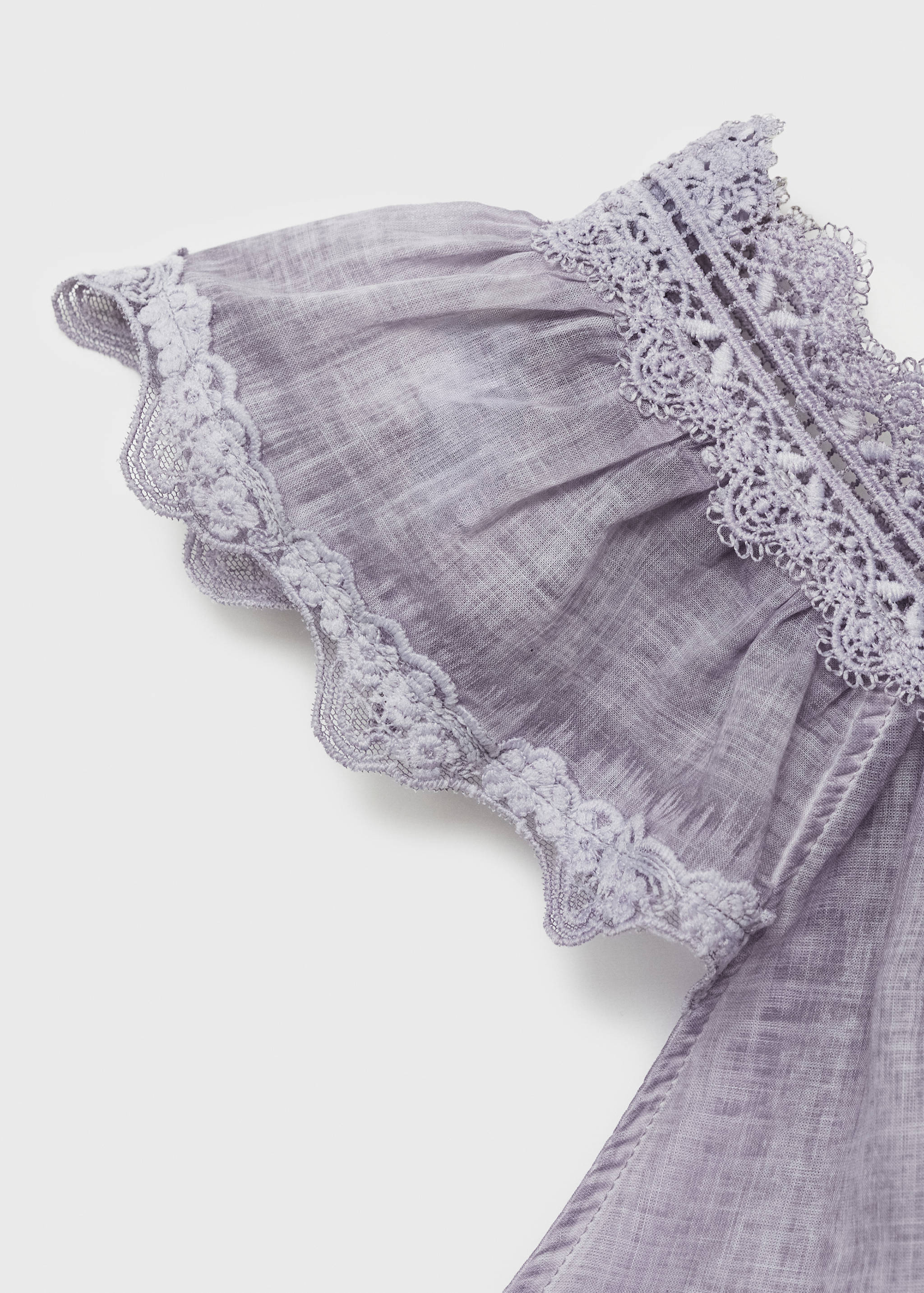 Overdyed lace cotton nightdress - Details of the article 8