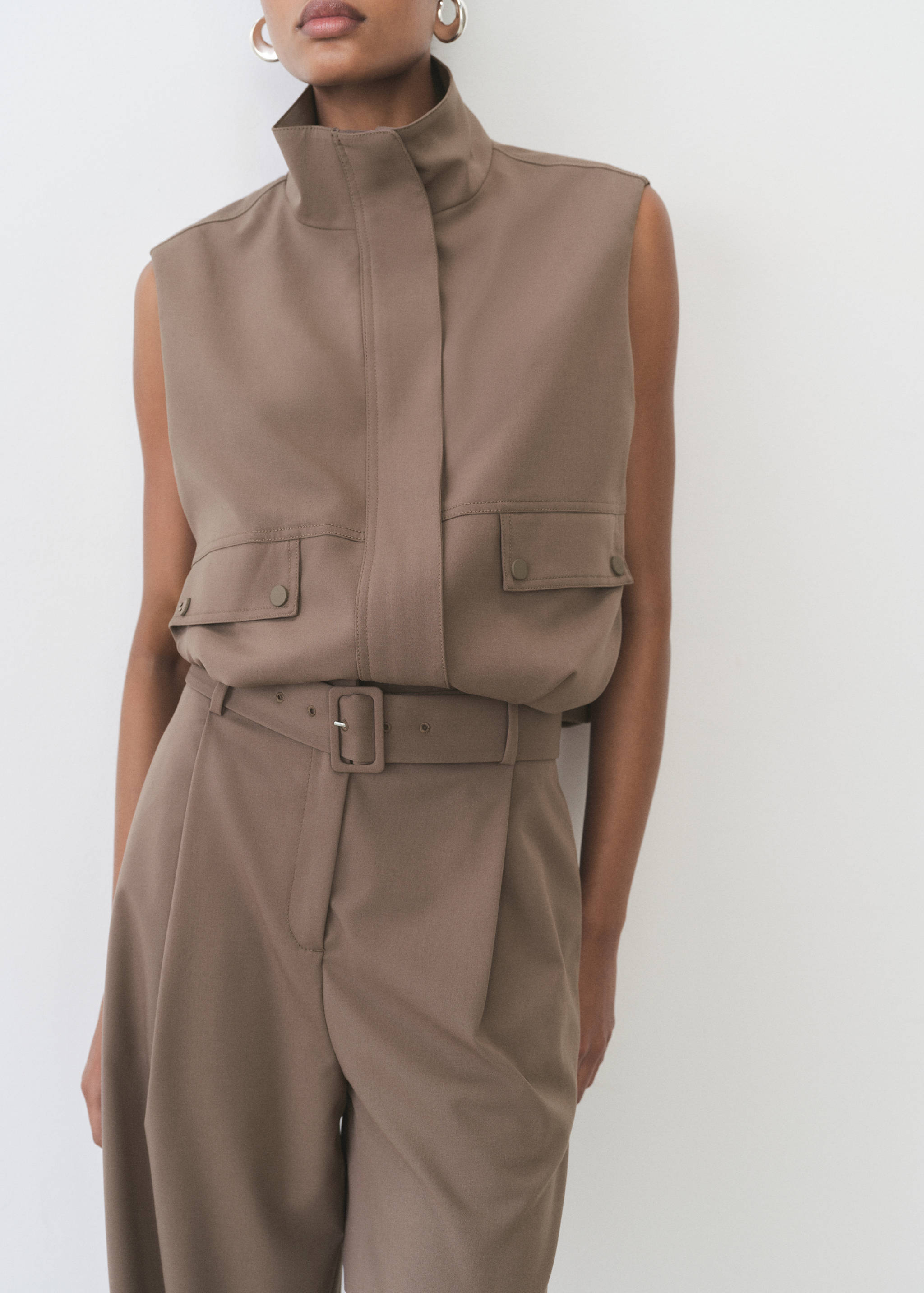 Pantalón recto cinturón - Detalle del artículo 1