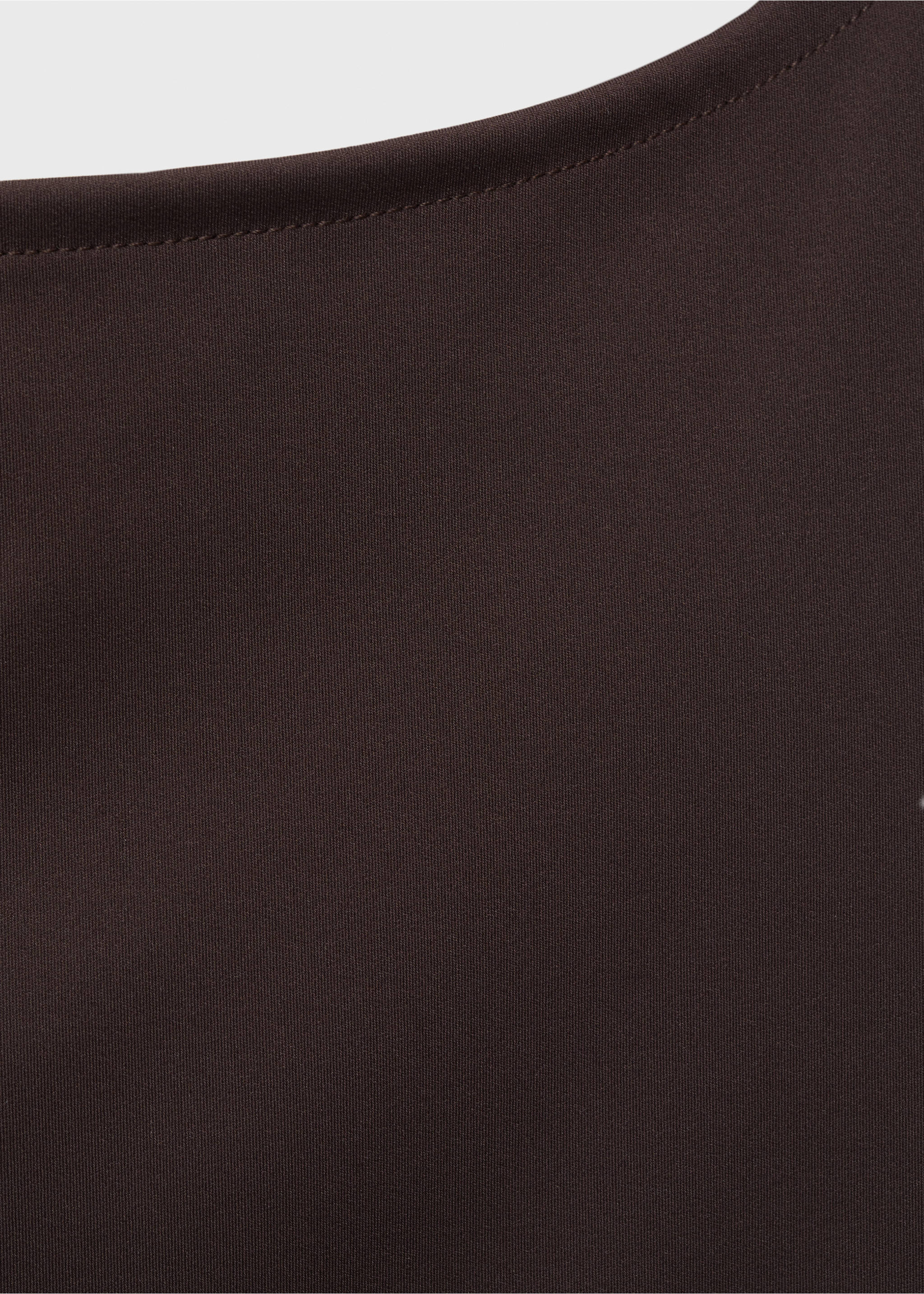 Ruched maternity top - Details of the article 0, Chocolate. Ref: 87045759-00.