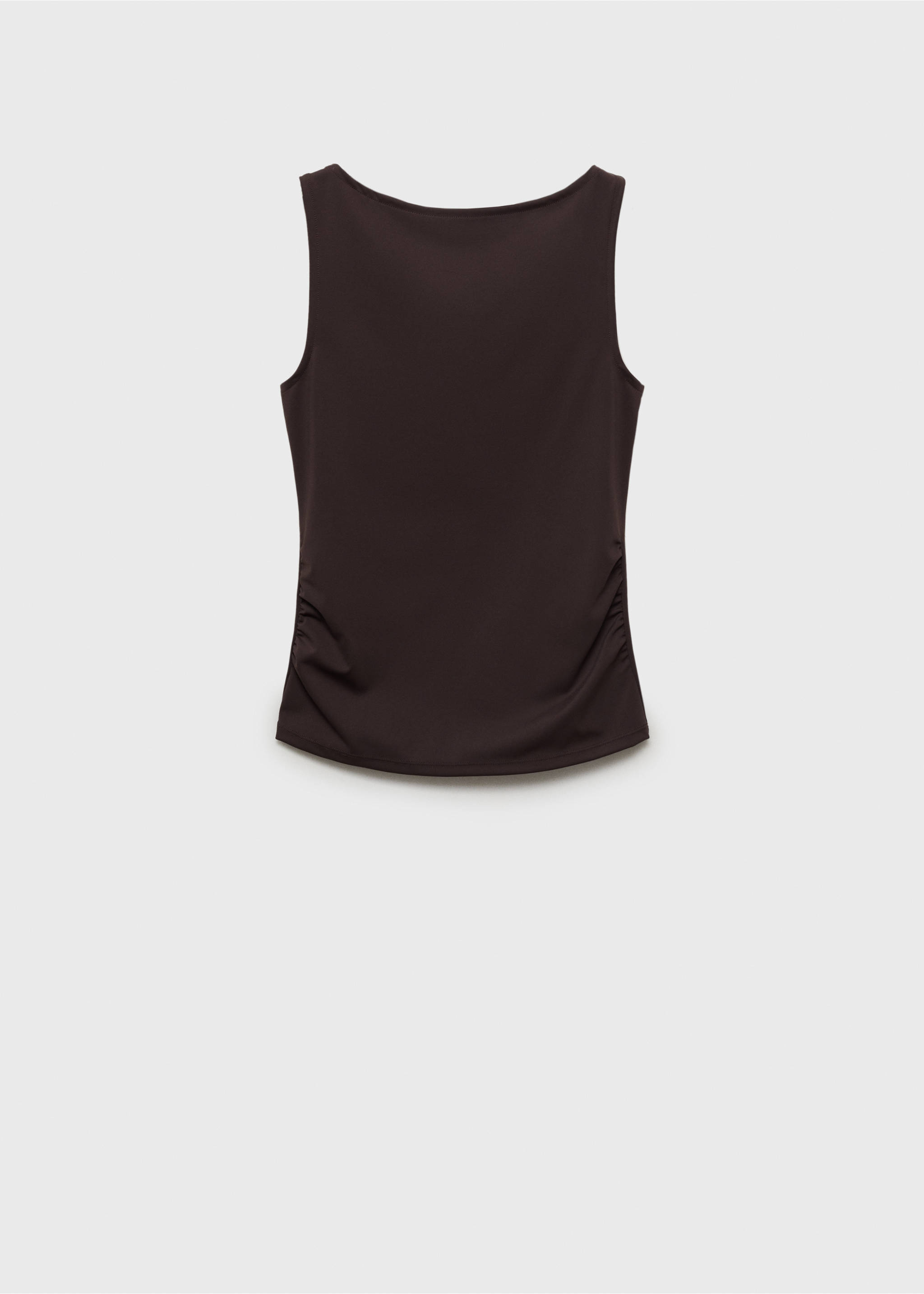 Ruched maternity top - Article without model, Chocolate. Ref: 87045759-00.