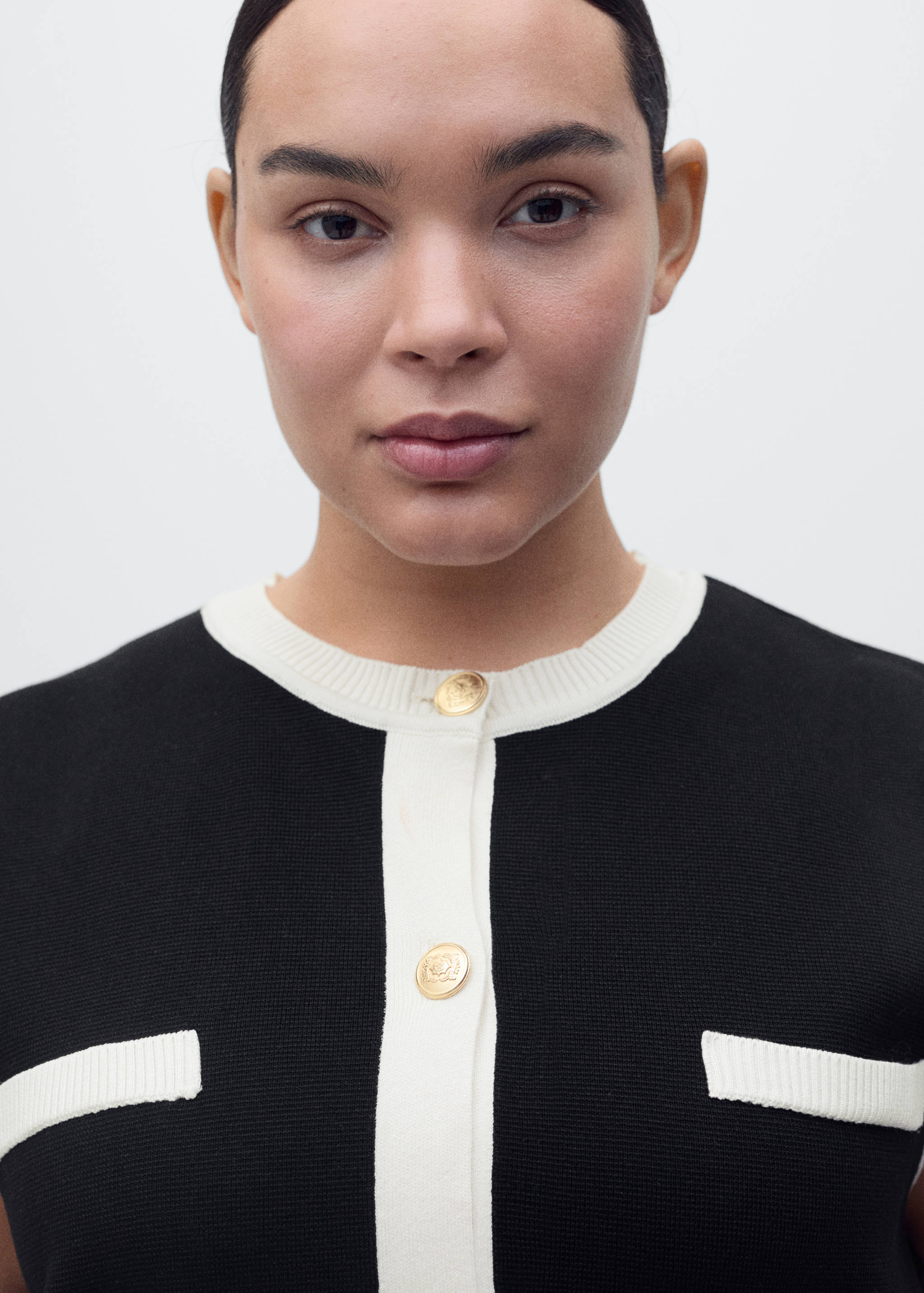 Gilet maille liserés contrastants - Détail de l'article 4