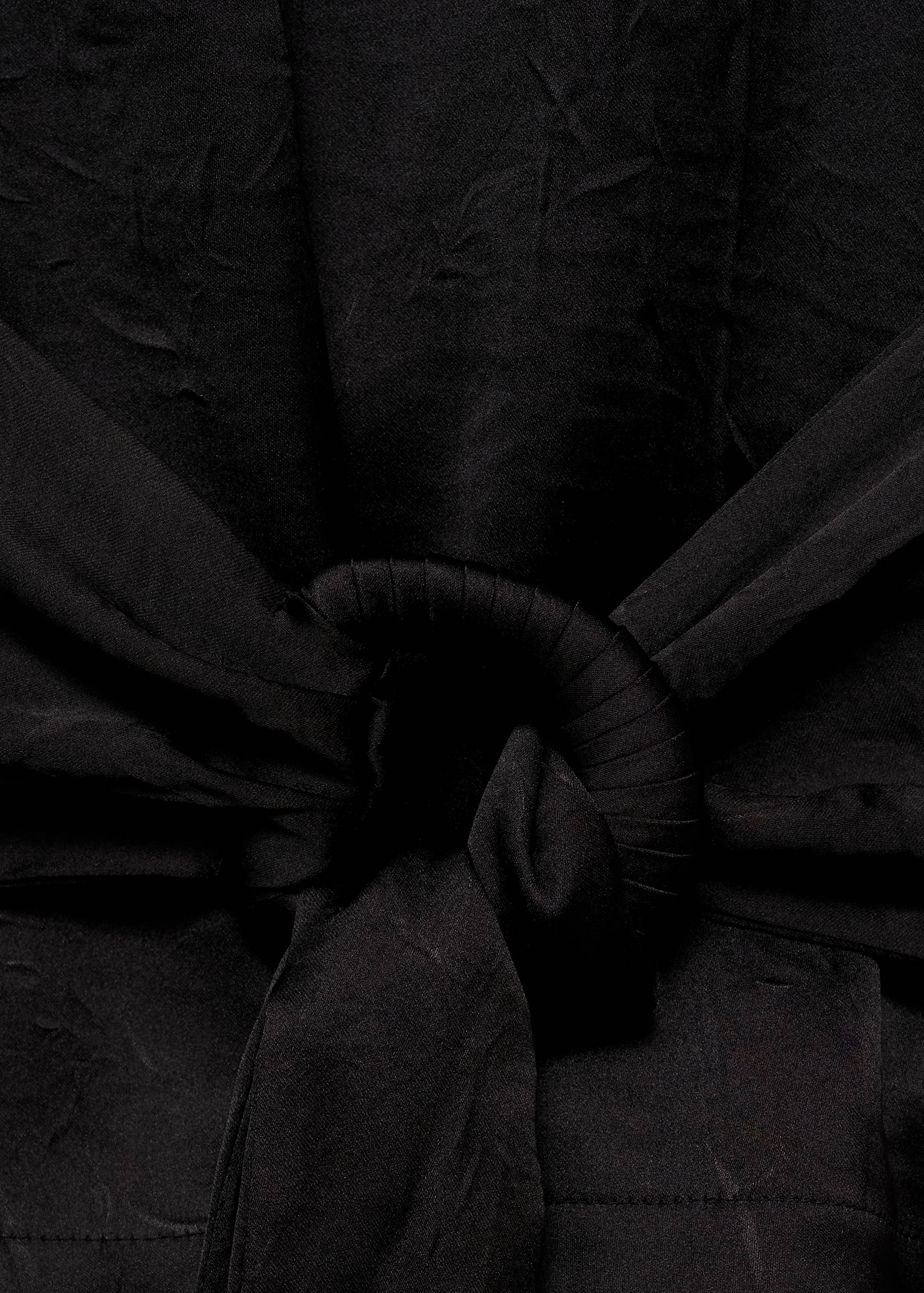 Satin blouse with belt - Details of the article 8