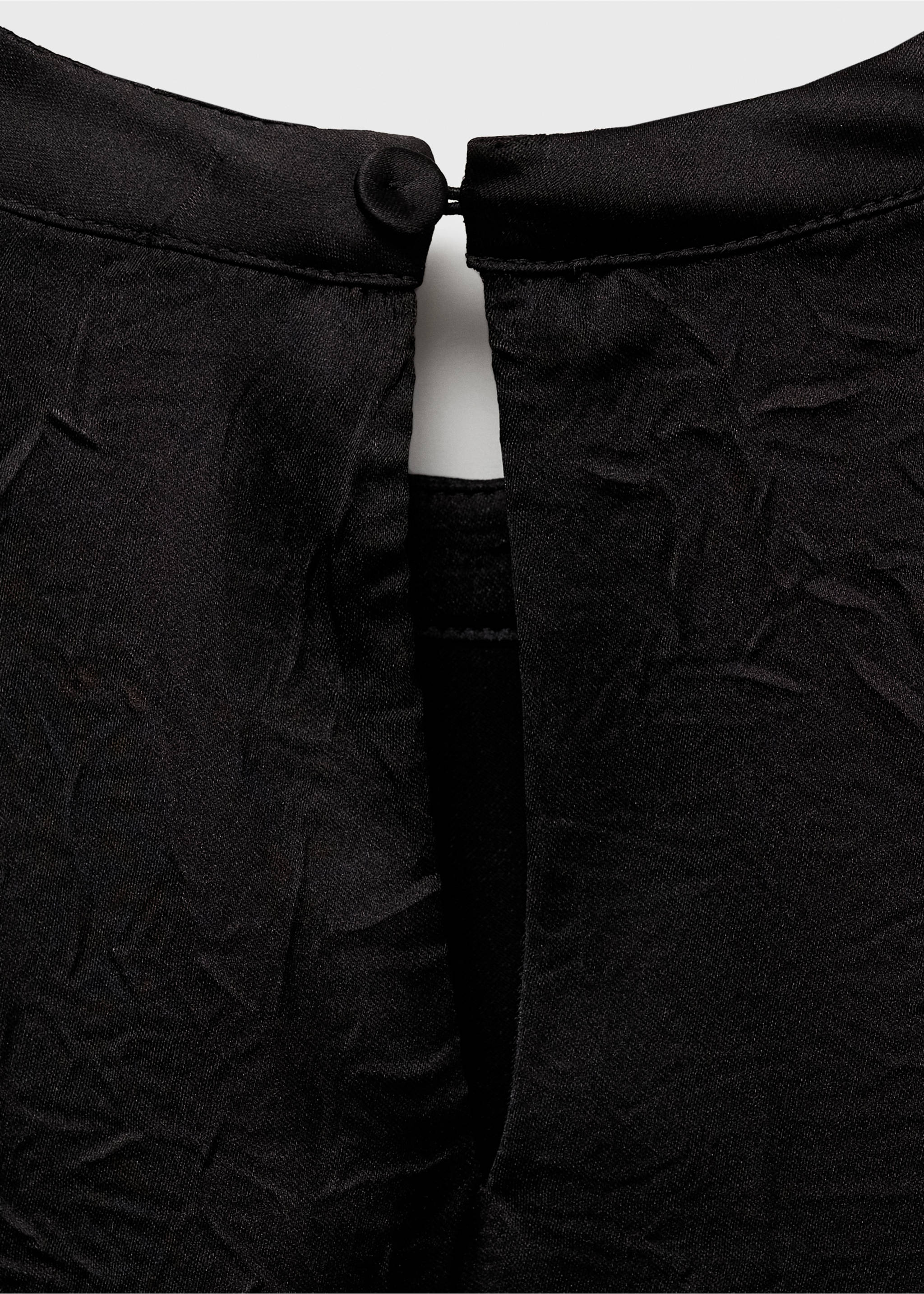 Chemisier satin ceinture - Détail de l'article 0, Noir. Ref: 87045764-00.