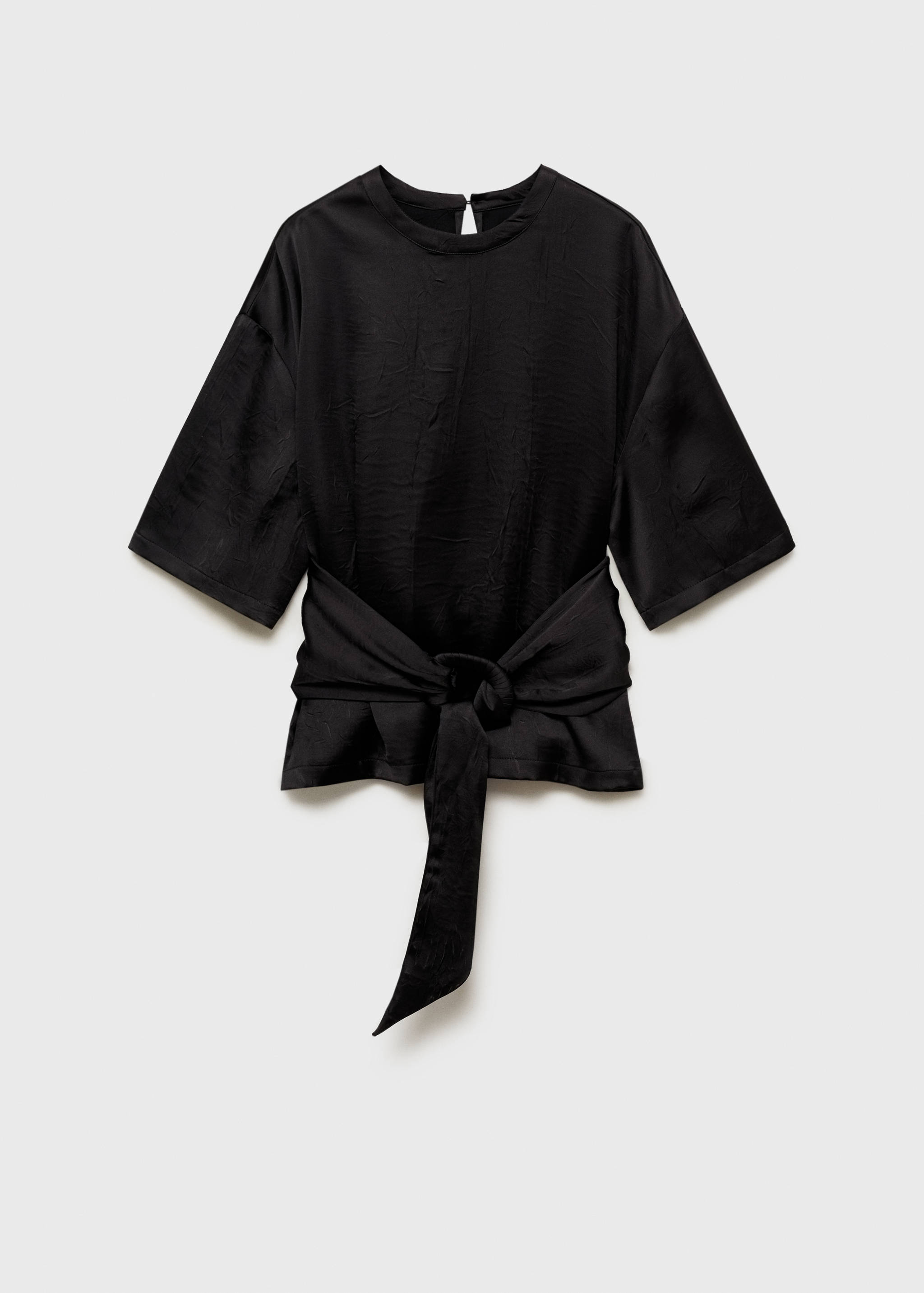 Satin blouse with belt - Article without model