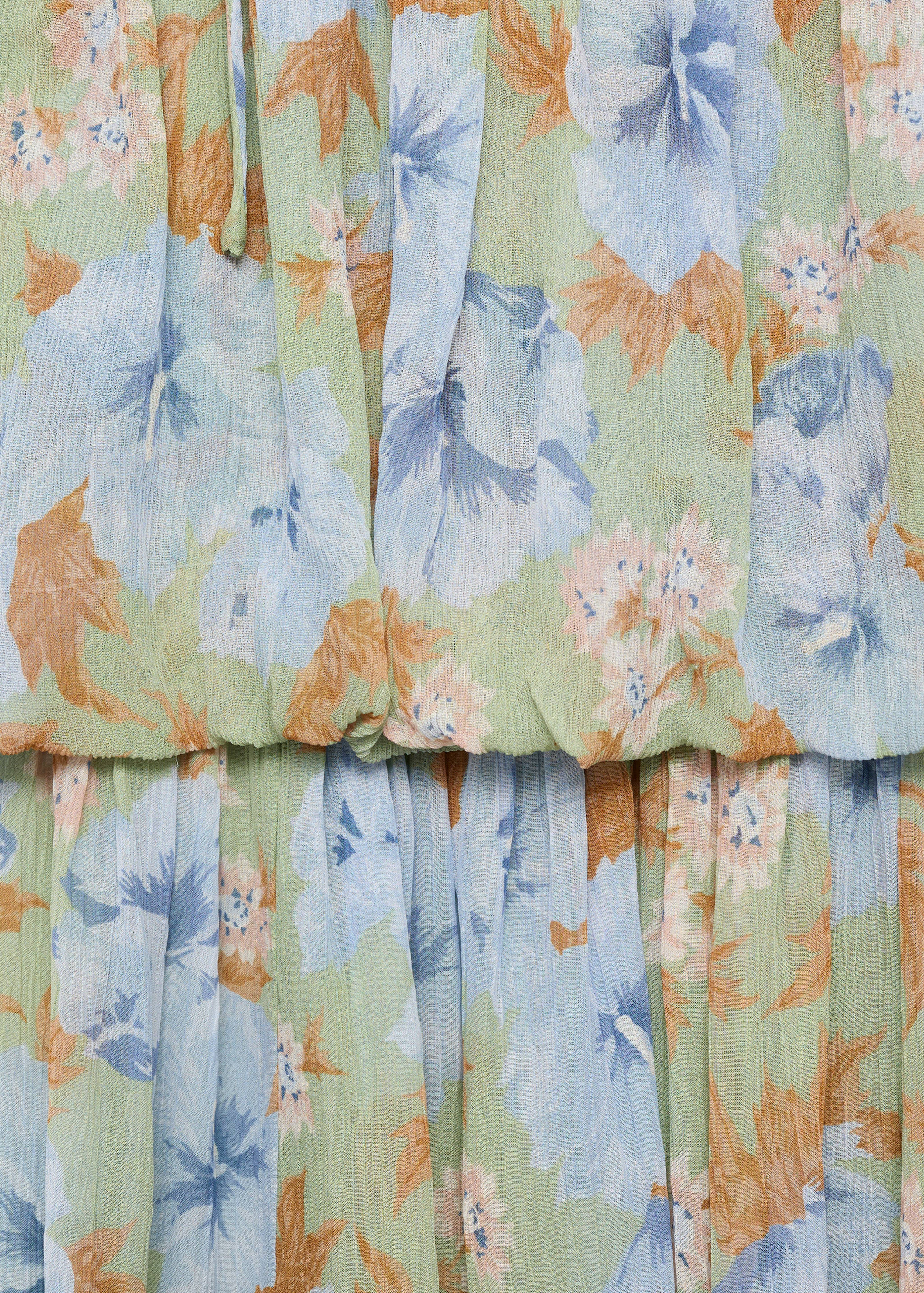 Floral-print dress with gathered waist - Details of the article 8