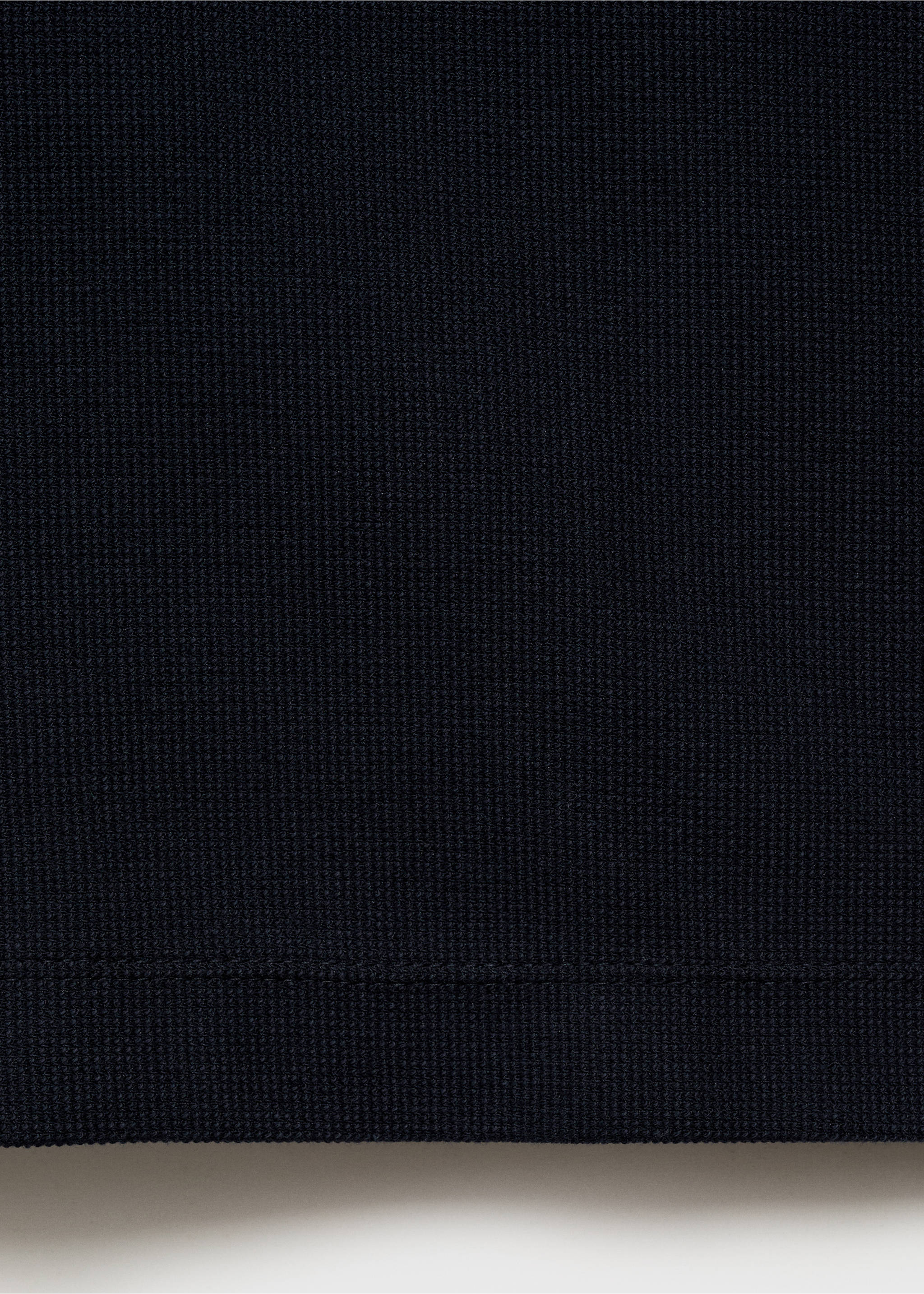 Strukturiertes Strickhemd - Detail des Artikels 0, Dunkles Marineblau. Ref: 87045925-00.