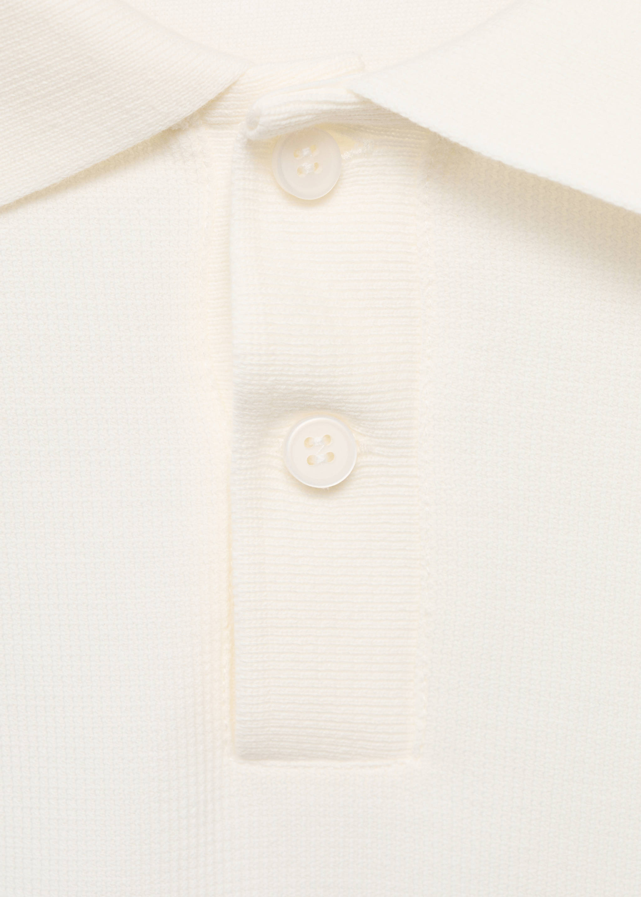 Structured knitted polo shirt - Details of the article 8