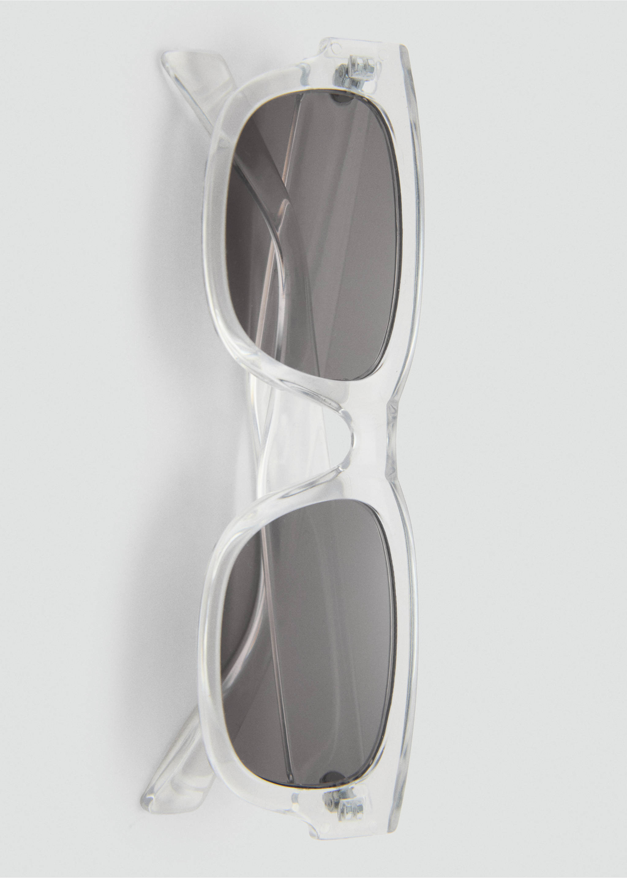 Rectangular-frame sunglasses - Details of the article 2, Ice Grey. Ref: 87045929-00.