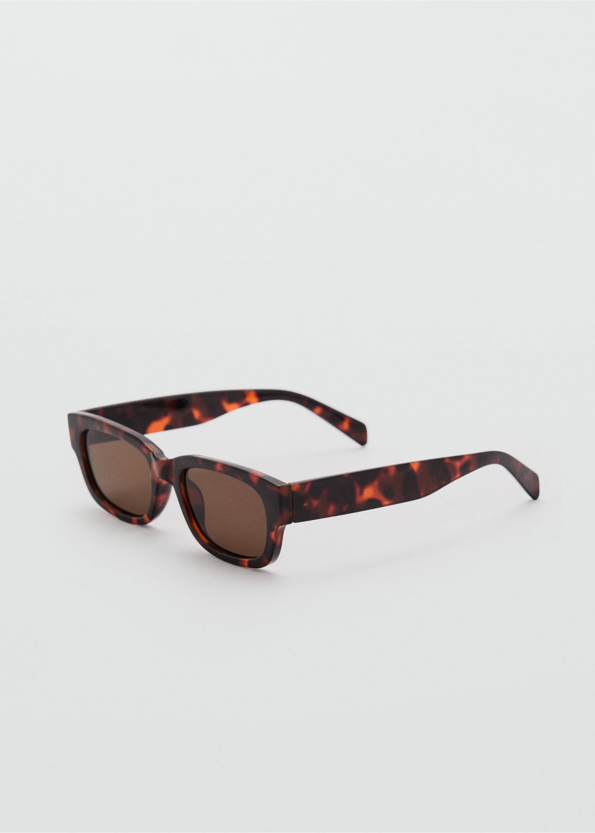 Lunettes de soleil monture rectangulaire - Plan moyen, Chocolat. Ref: 87045929-00.