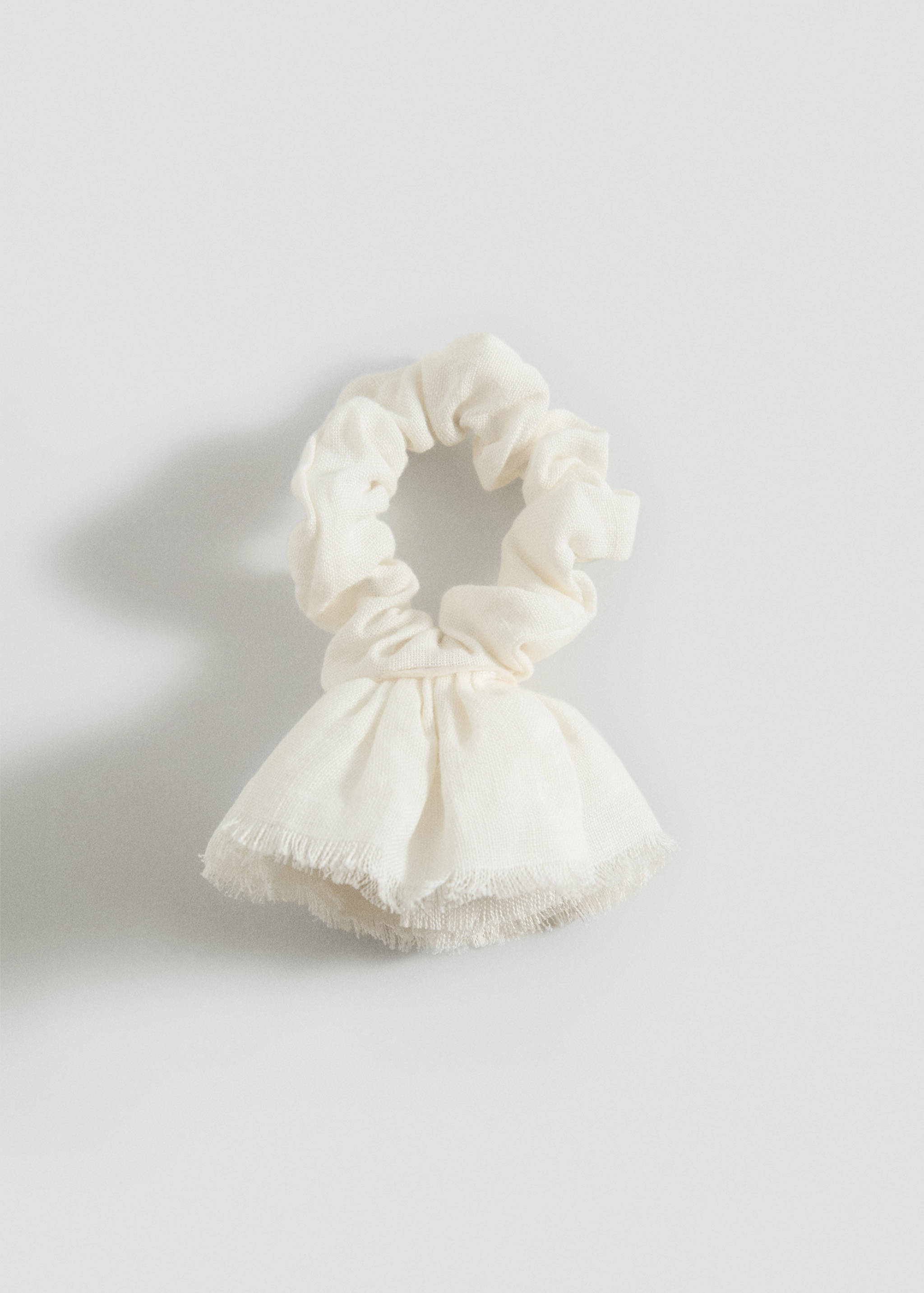 Linen flower scrunchie - Article without model