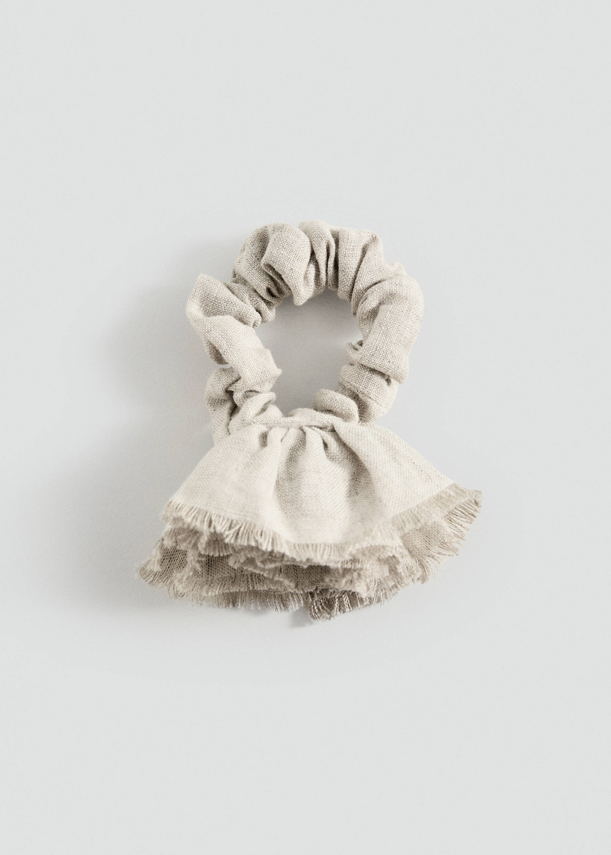 Linen flower scrunchie - Article without model