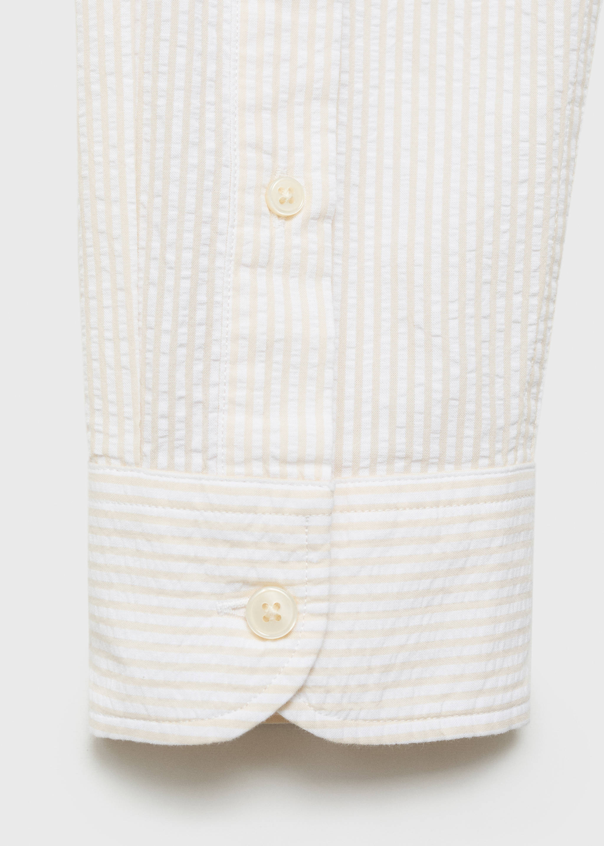 Πουκάμισο seersucker ριγέ - Λεπτομέρεια του προϊόντος 0