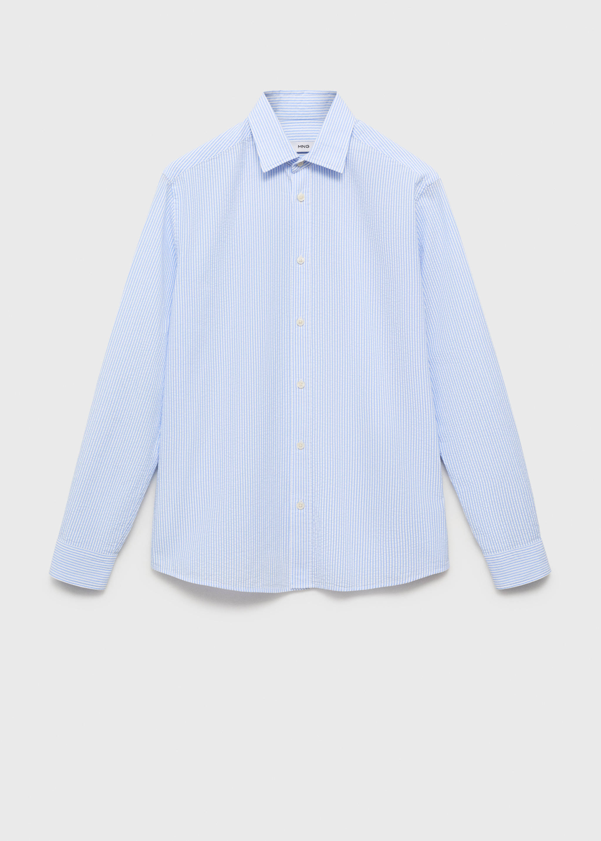 Striped seersucker shirt - Article without model