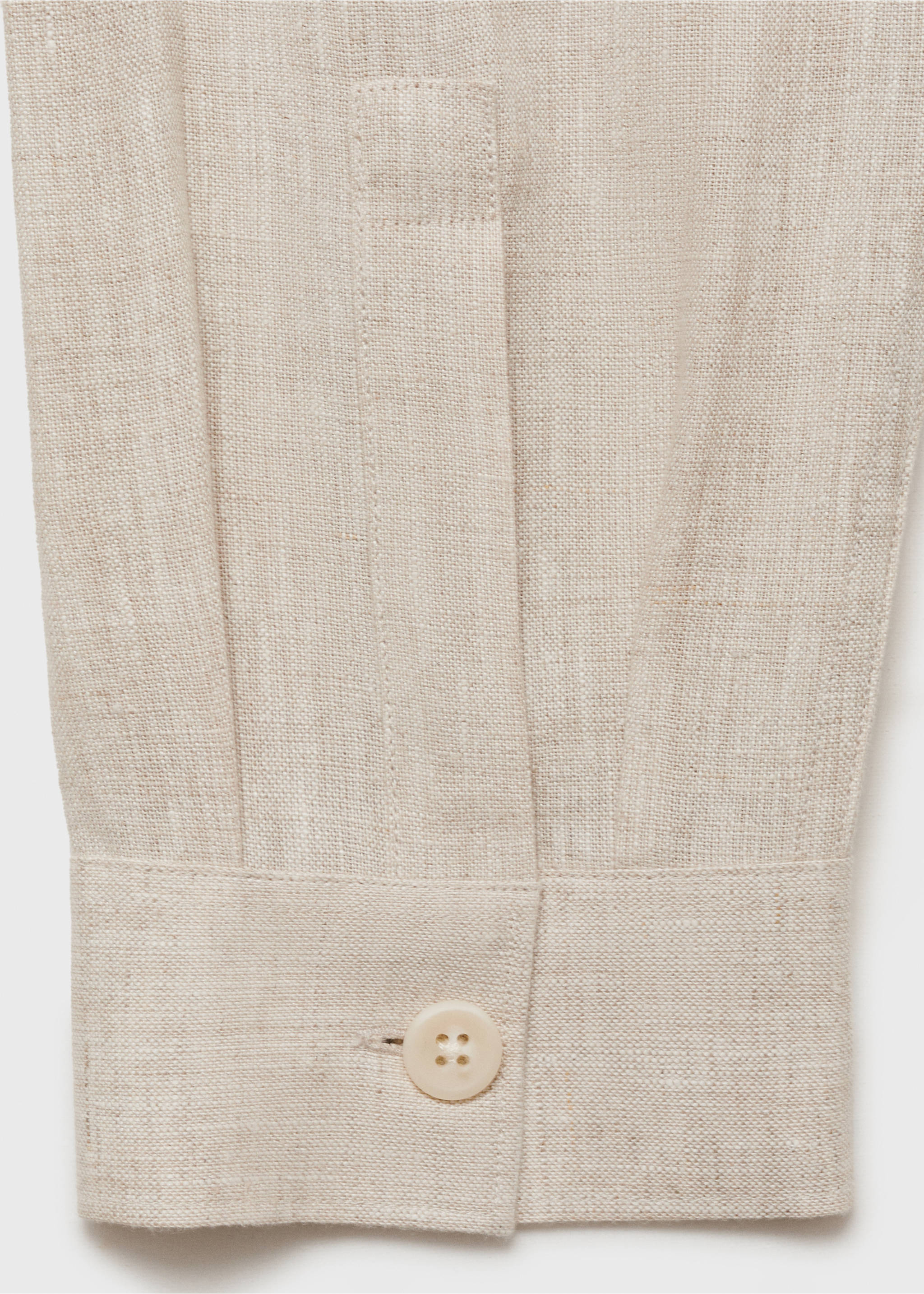Surchemise 100 % lin poches - Détail de l'article 0, Sable. Ref: 87045933-00.
