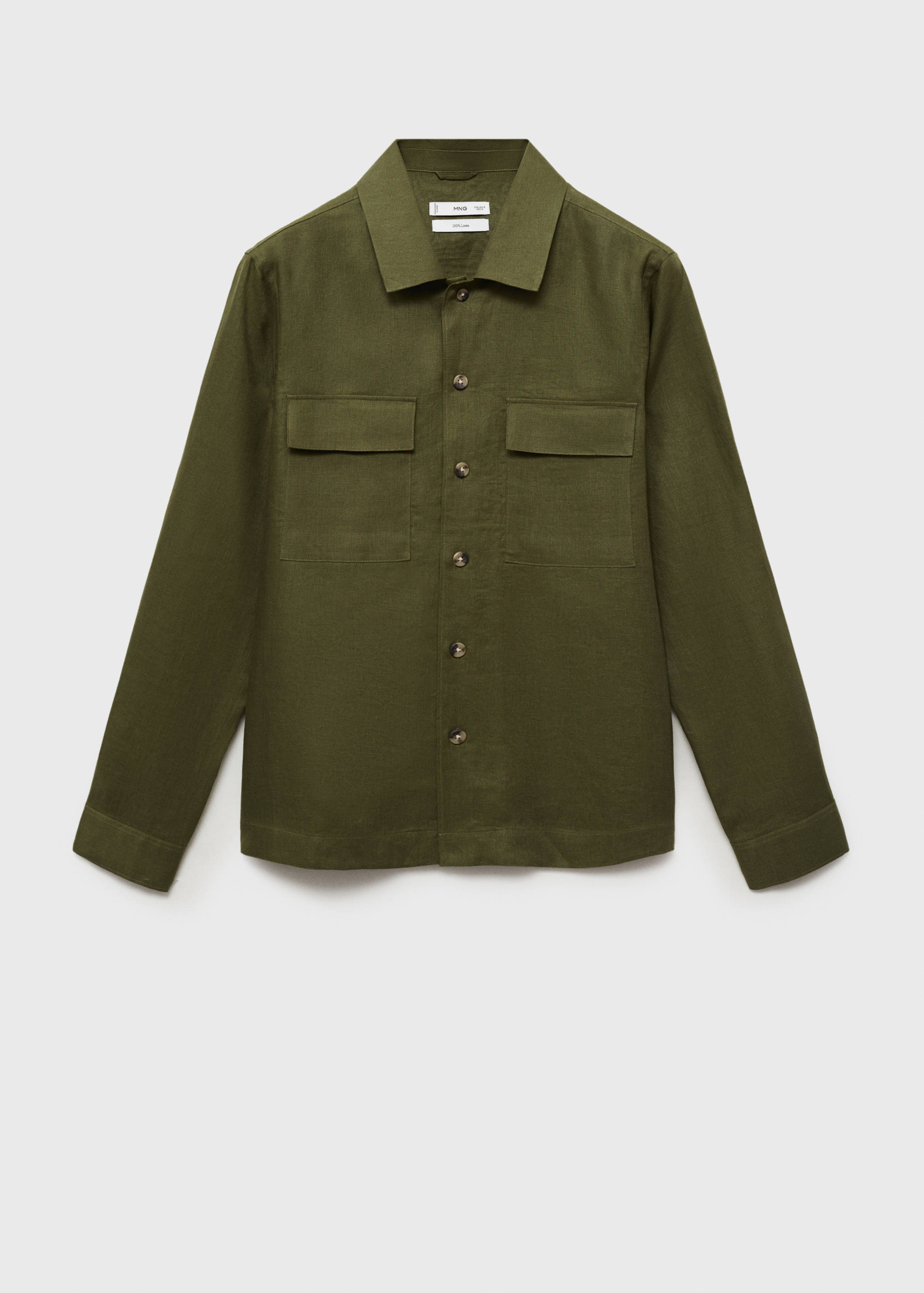 Sobrecamisa 100% lino bolsillos - Artículo sin modelo