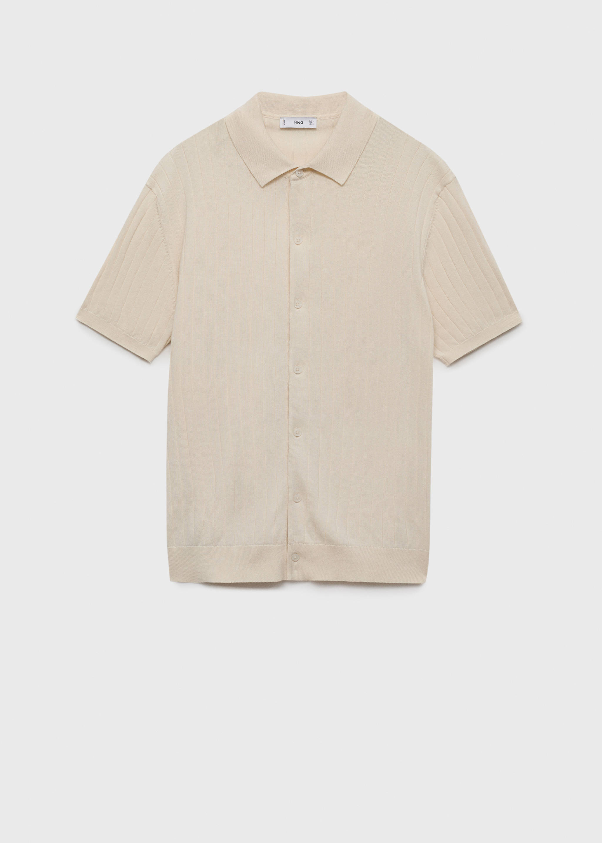 Camisa punto fino canalé - Artículo sin modelo