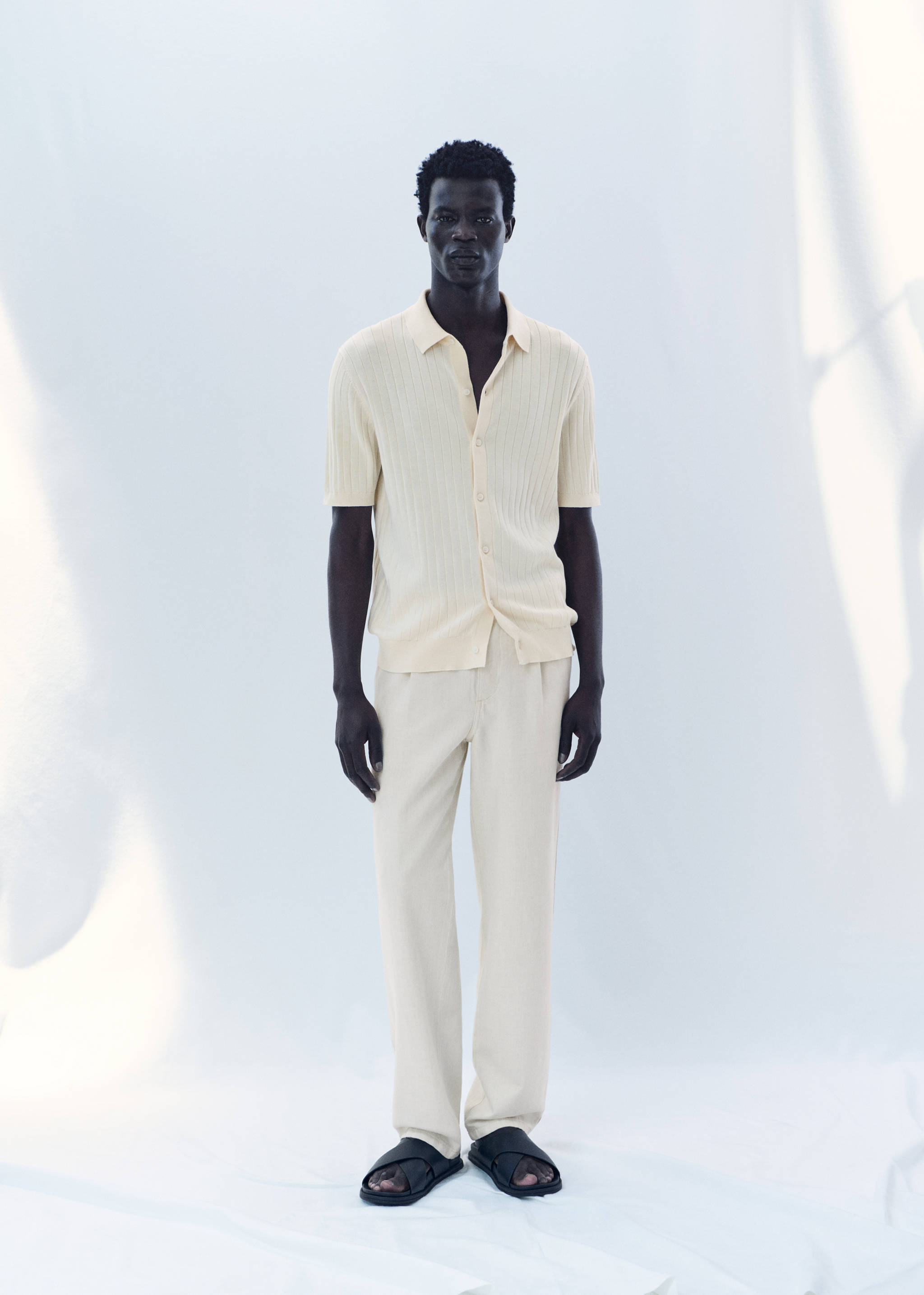 Camisa punto fino canalé - Detalle del artículo 3