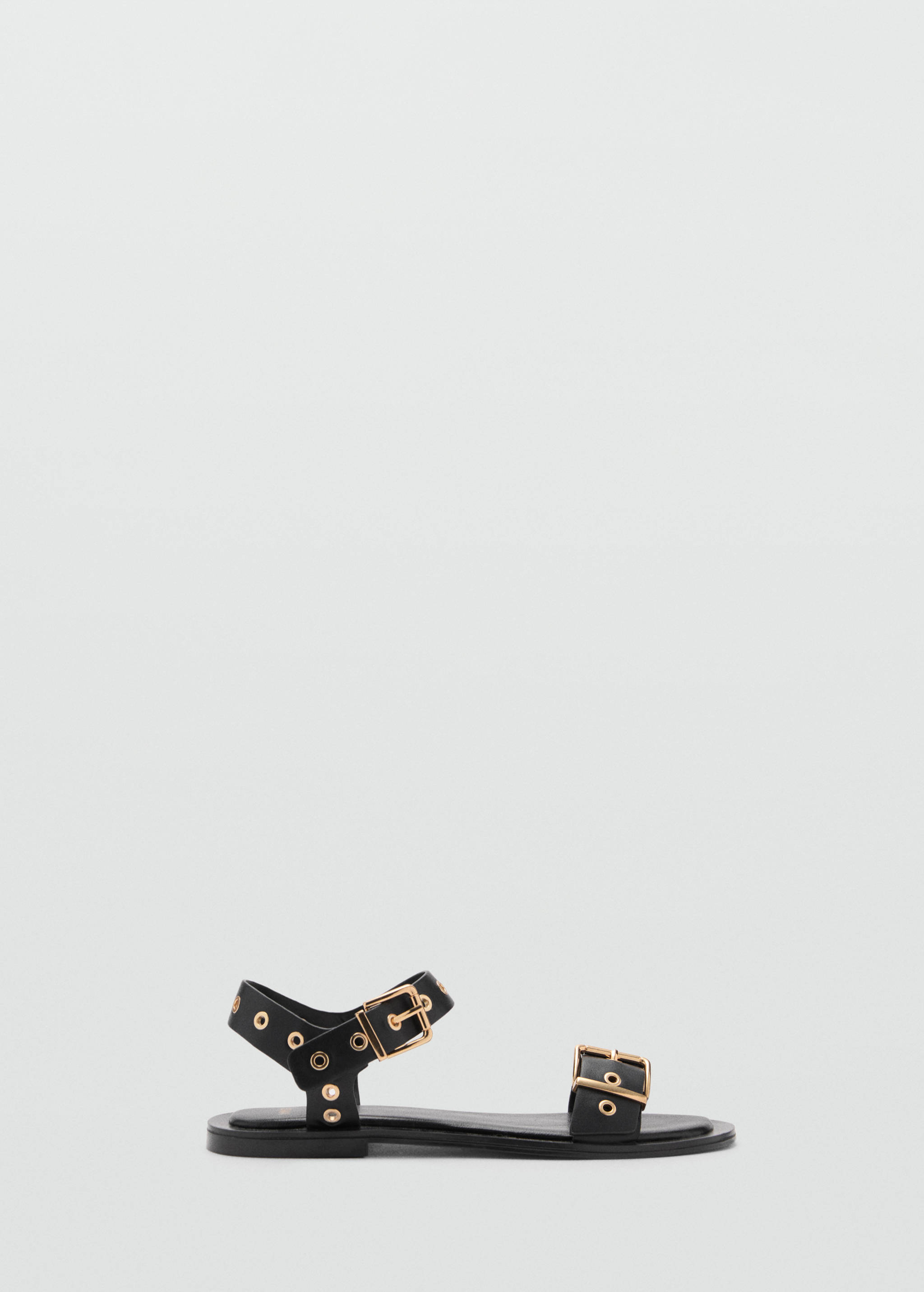 Sandal med spänne och eyelets-detaljer - Artikel utan modell