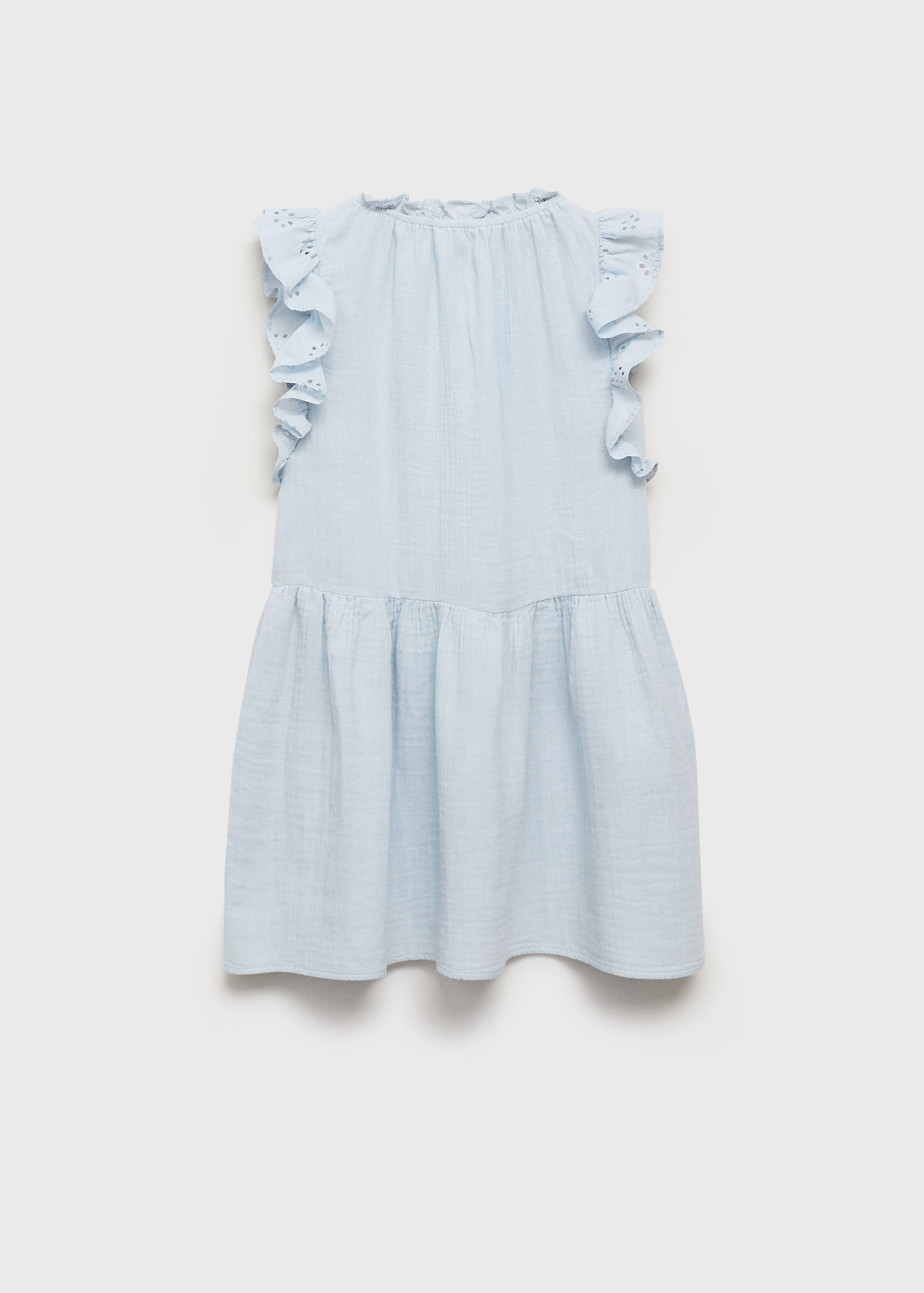 Frills embroidered dress - Reverse of the article