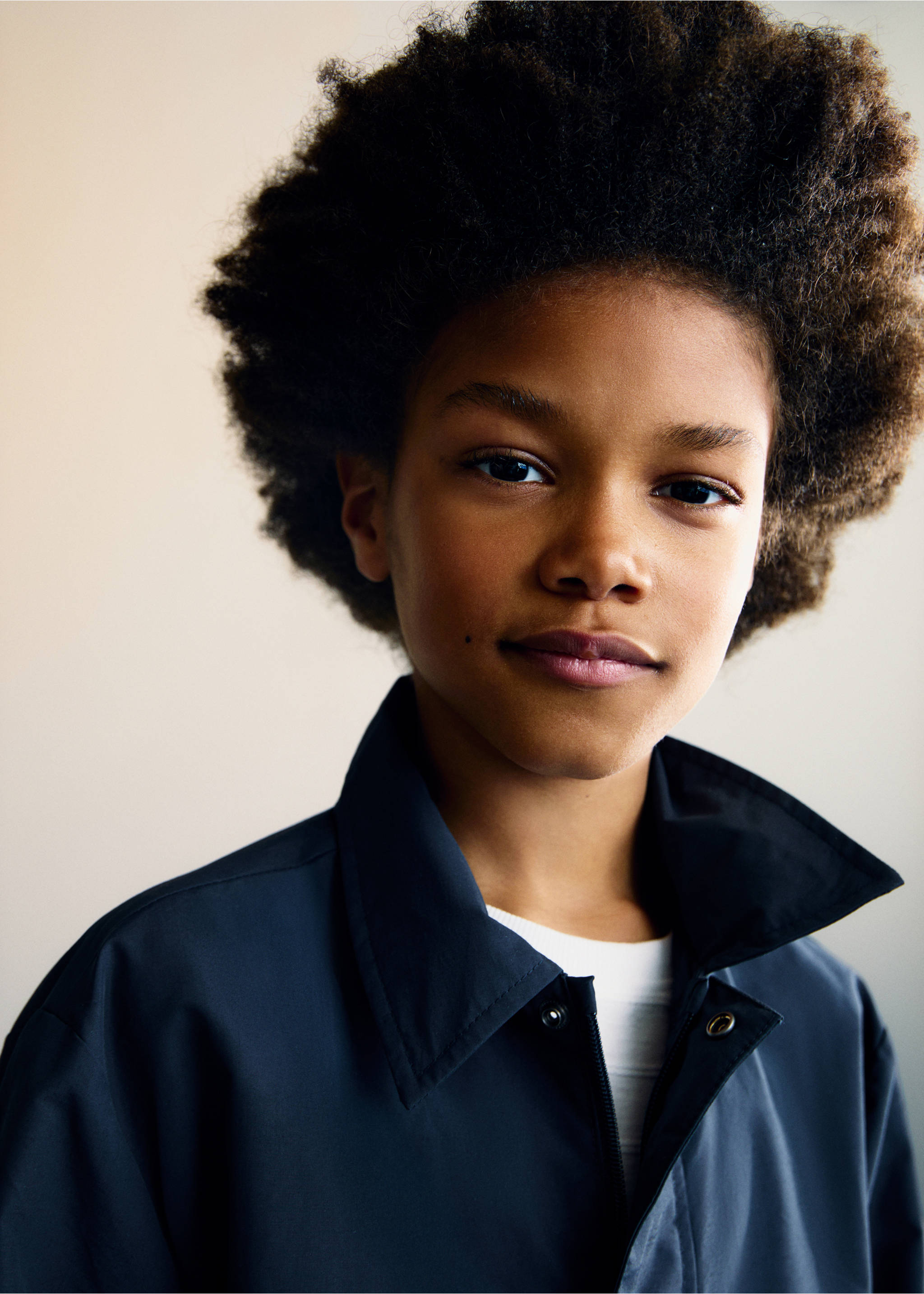 Parka aus Baumwolle - Detail des Artikels 1, Dunkles Marineblau. Ref: 87045941-00.