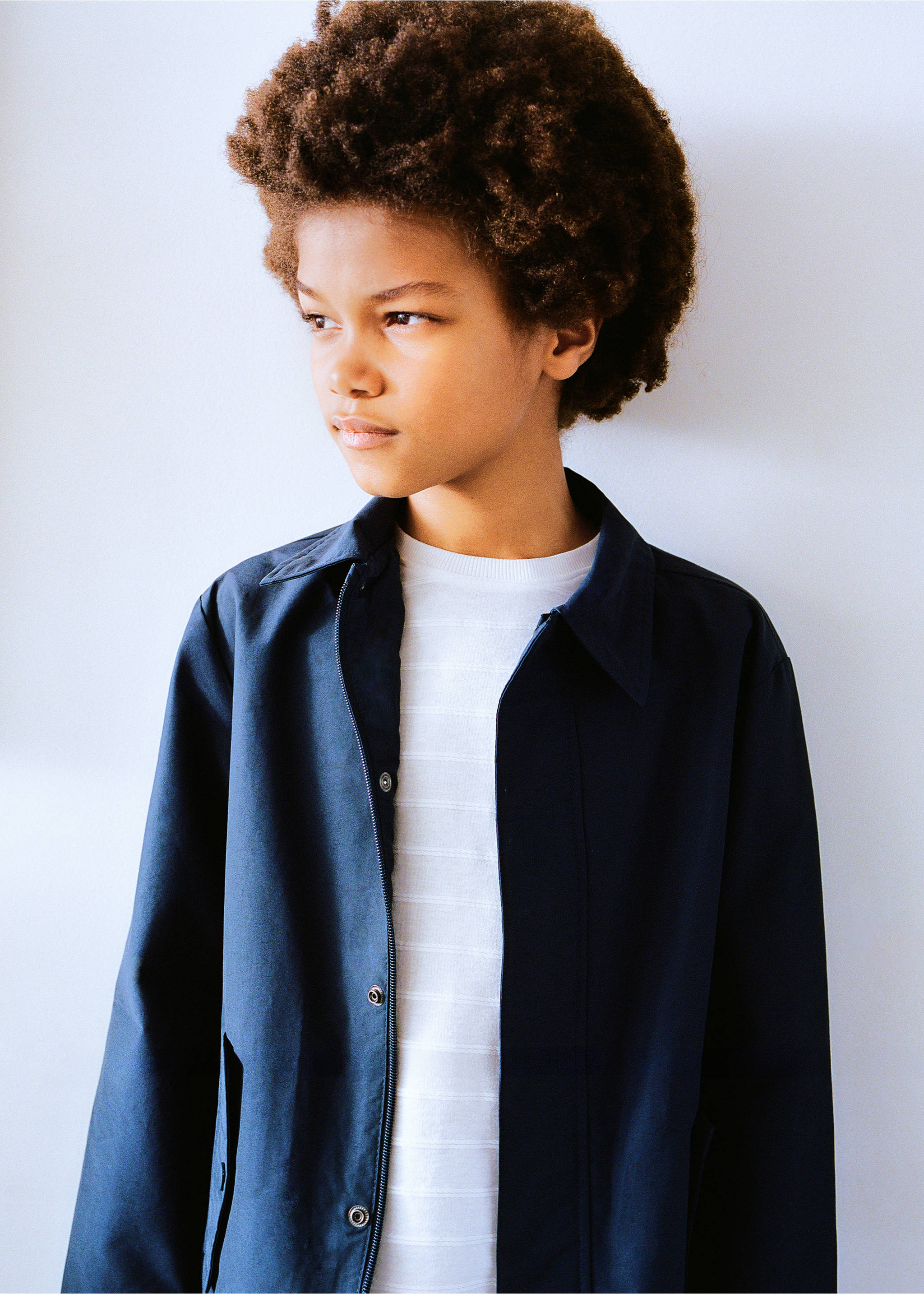 Parka aus Baumwolle - Detail des Artikels 5, Dunkles Marineblau. Ref: 87045941-00.