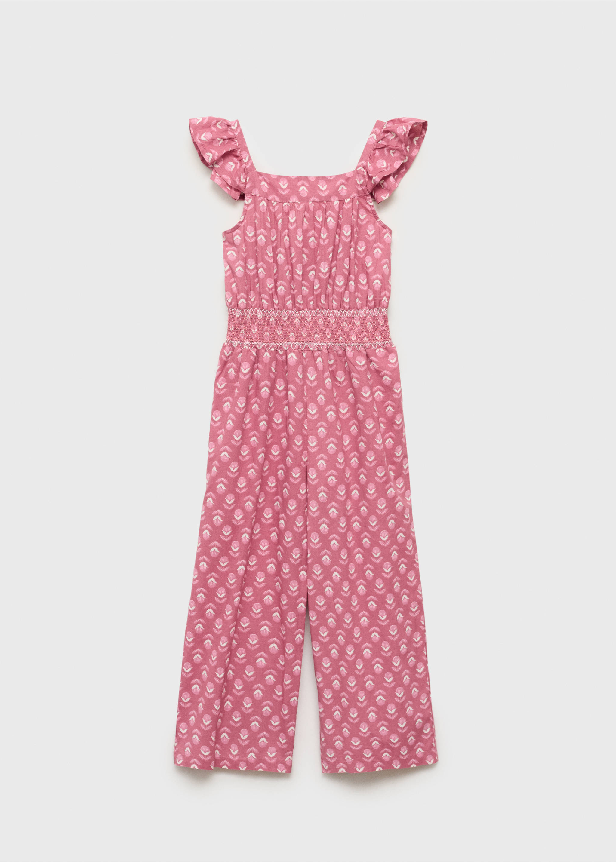 Long printed jumpsuit - Article without model, Strawberry. Ref: 87045942-00.