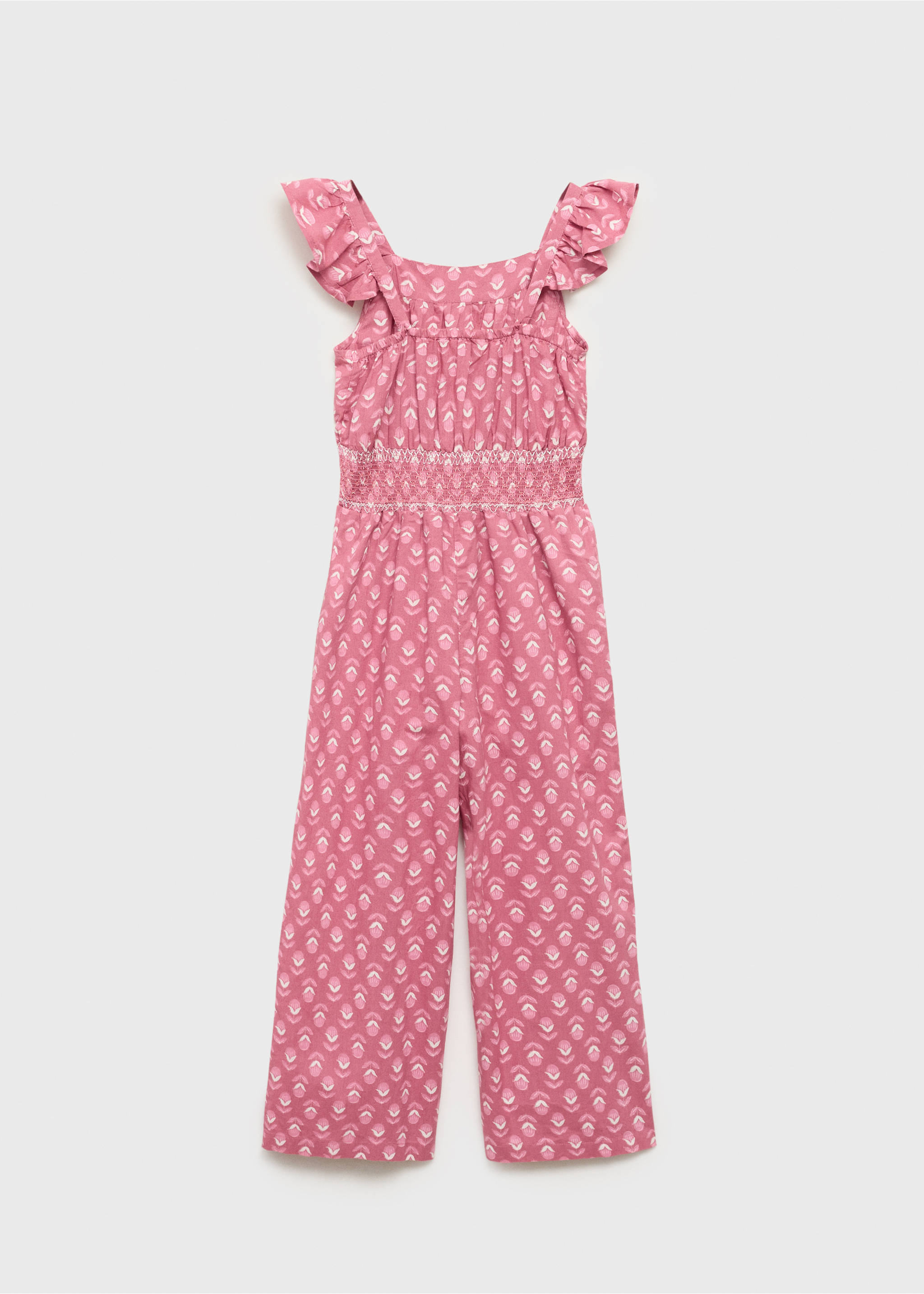 Long printed jumpsuit - Reverse of the article, Strawberry. Ref: 87045942-00.