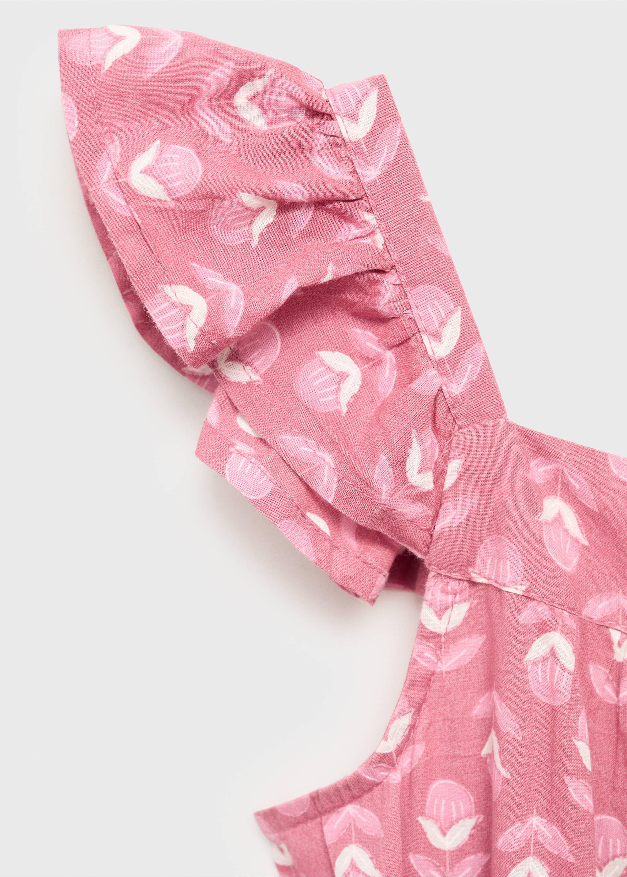 Long printed jumpsuit - Details of the article 8, Strawberry. Ref: 87045942-00.