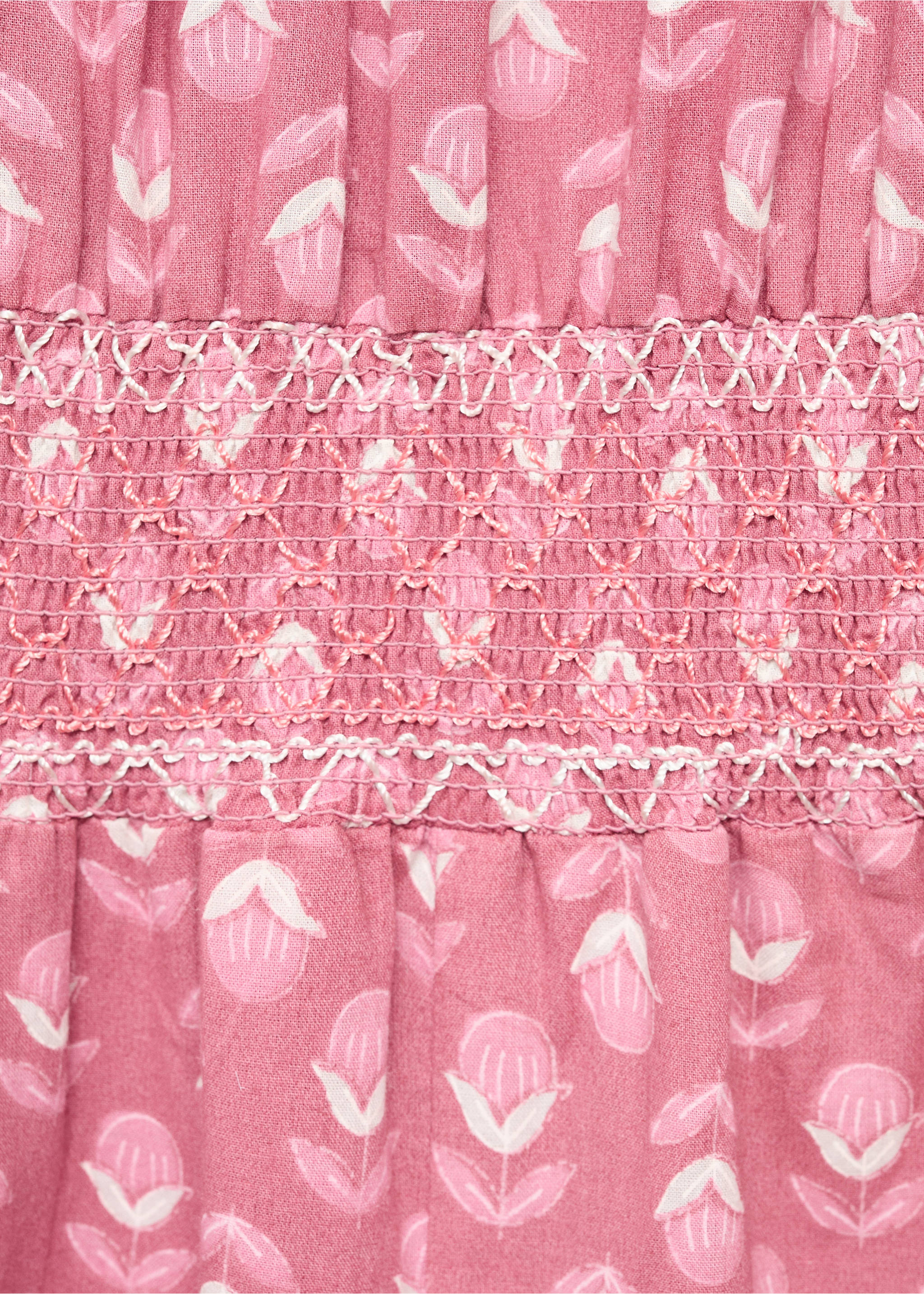 Long printed jumpsuit - Details of the article 0, Strawberry. Ref: 87045942-00.