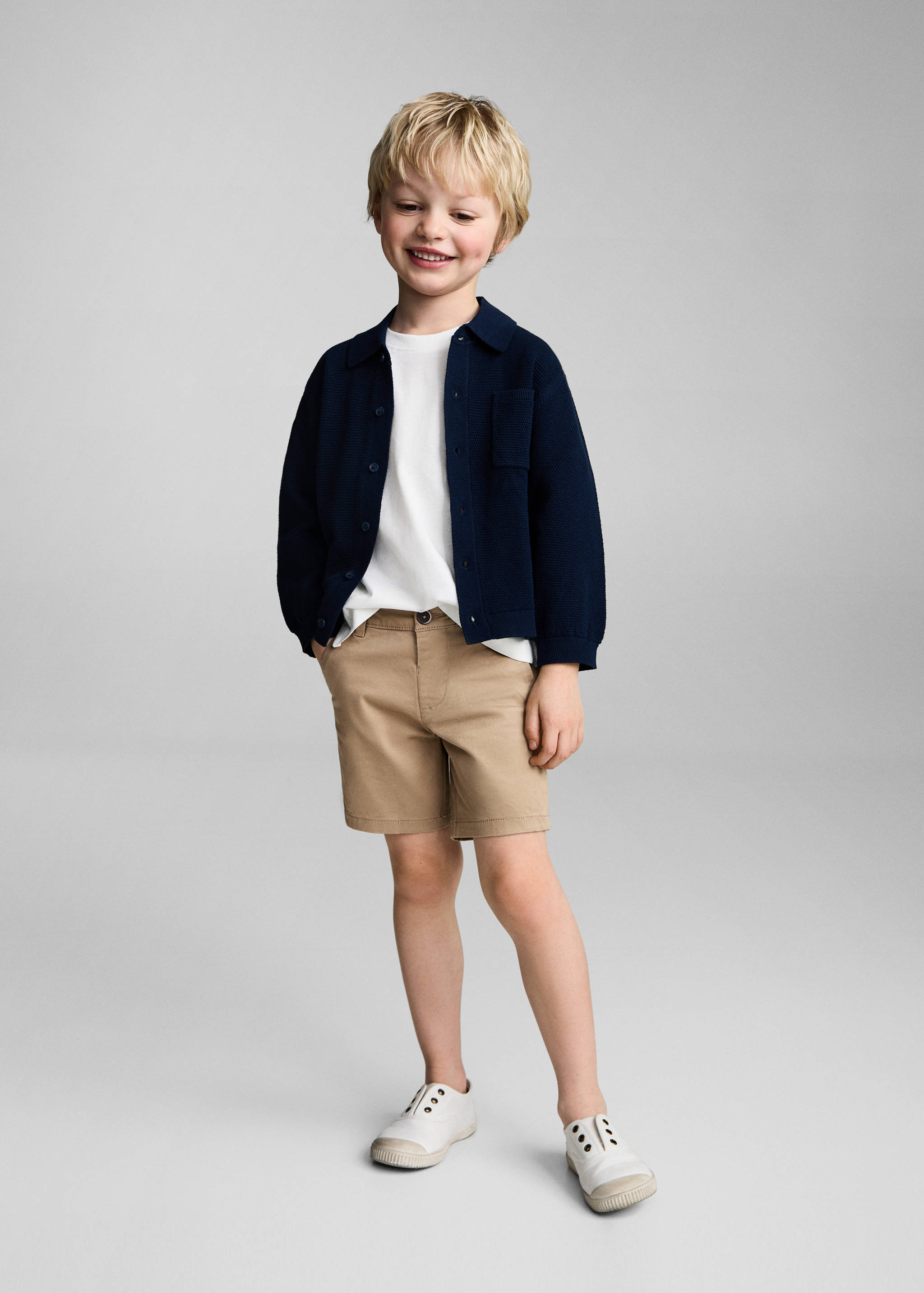 Cotton Bermuda shorts - General plane