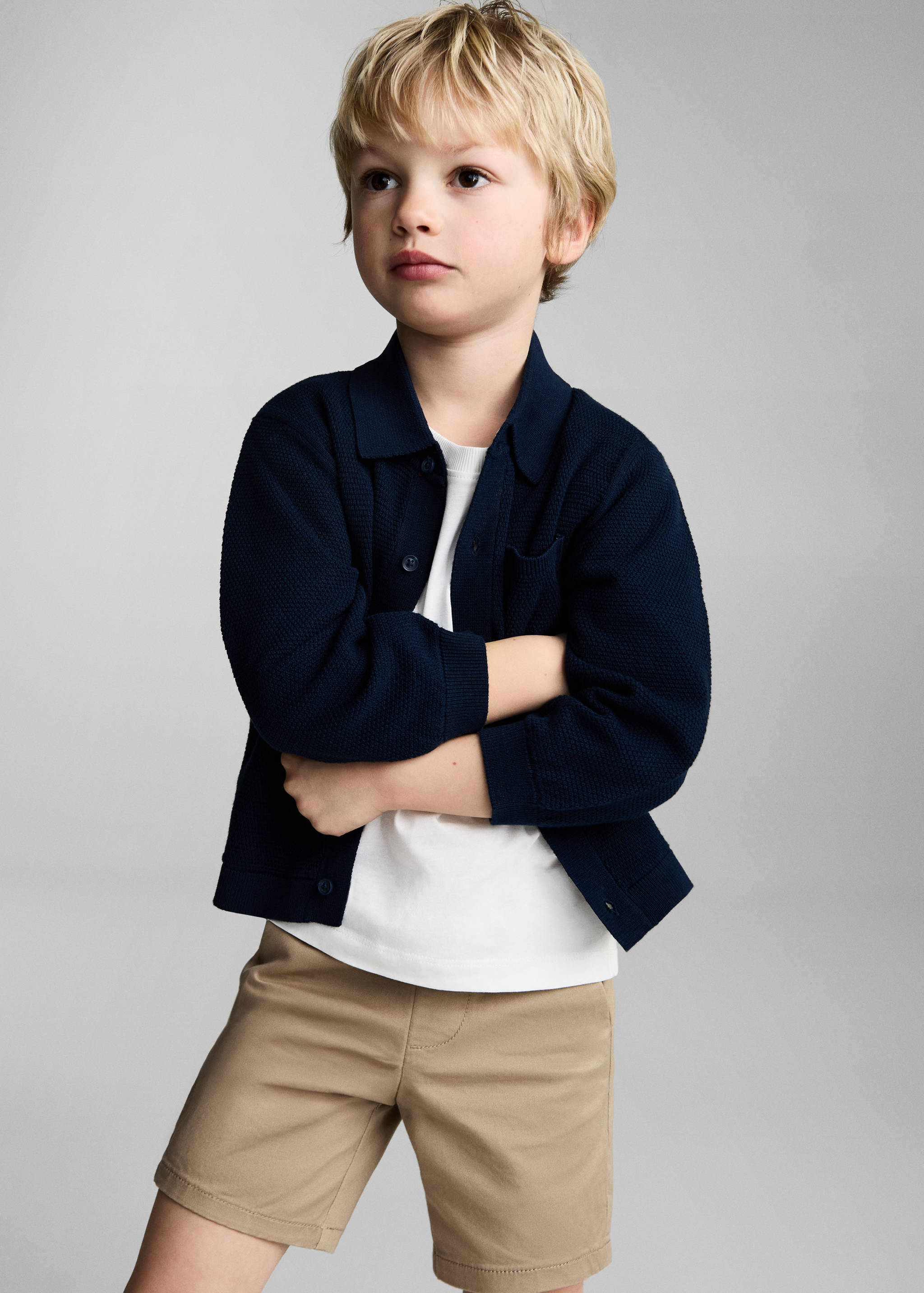 Cotton Bermuda shorts - Medium plane