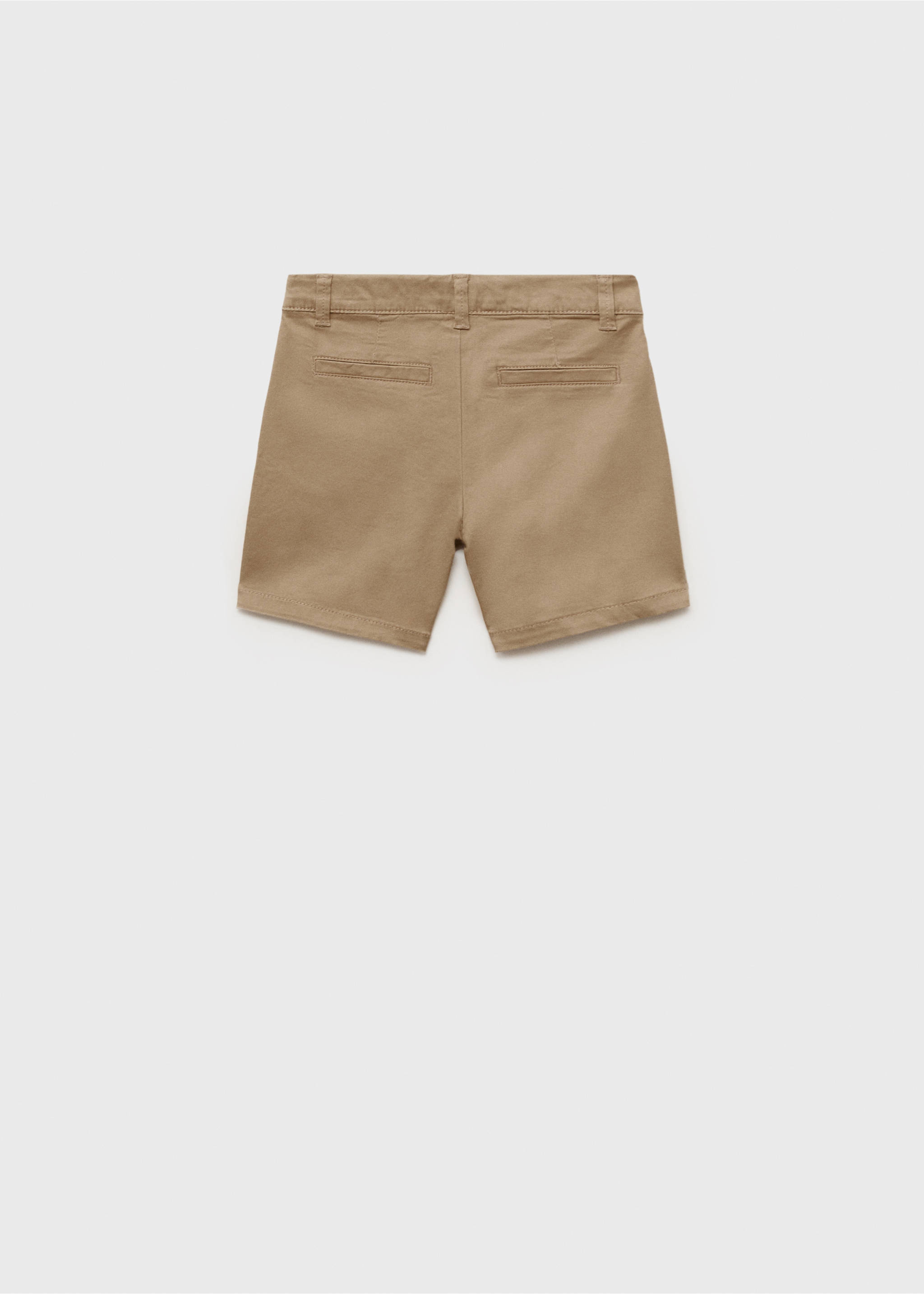 Baumwoll-Bermudashorts - Rückseite des Artikels, Beige. Ref: 87045944-00.