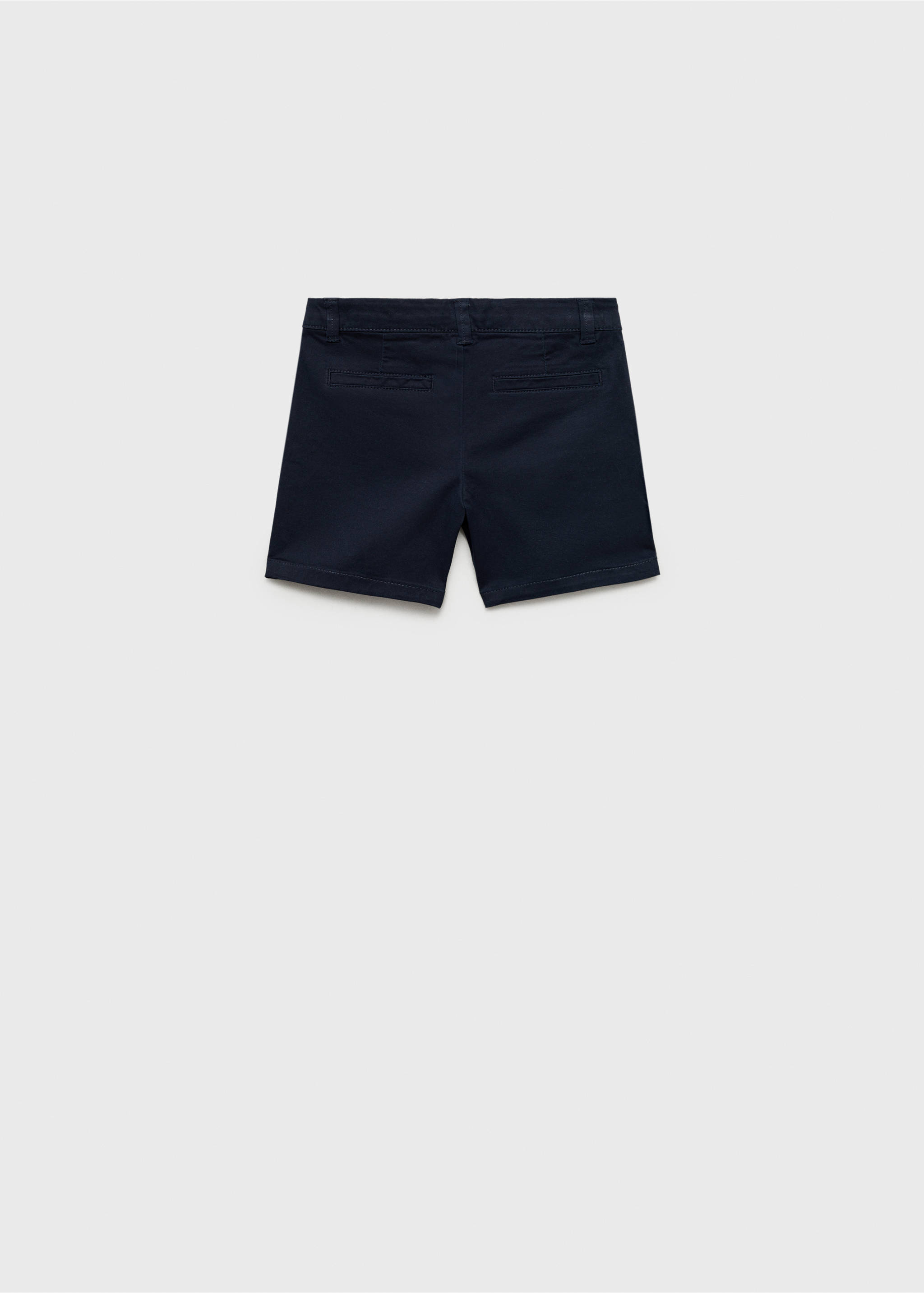 Baumwoll-Bermudashorts - Rückseite des Artikels, Dunkles Marineblau. Ref: 87045944-00.