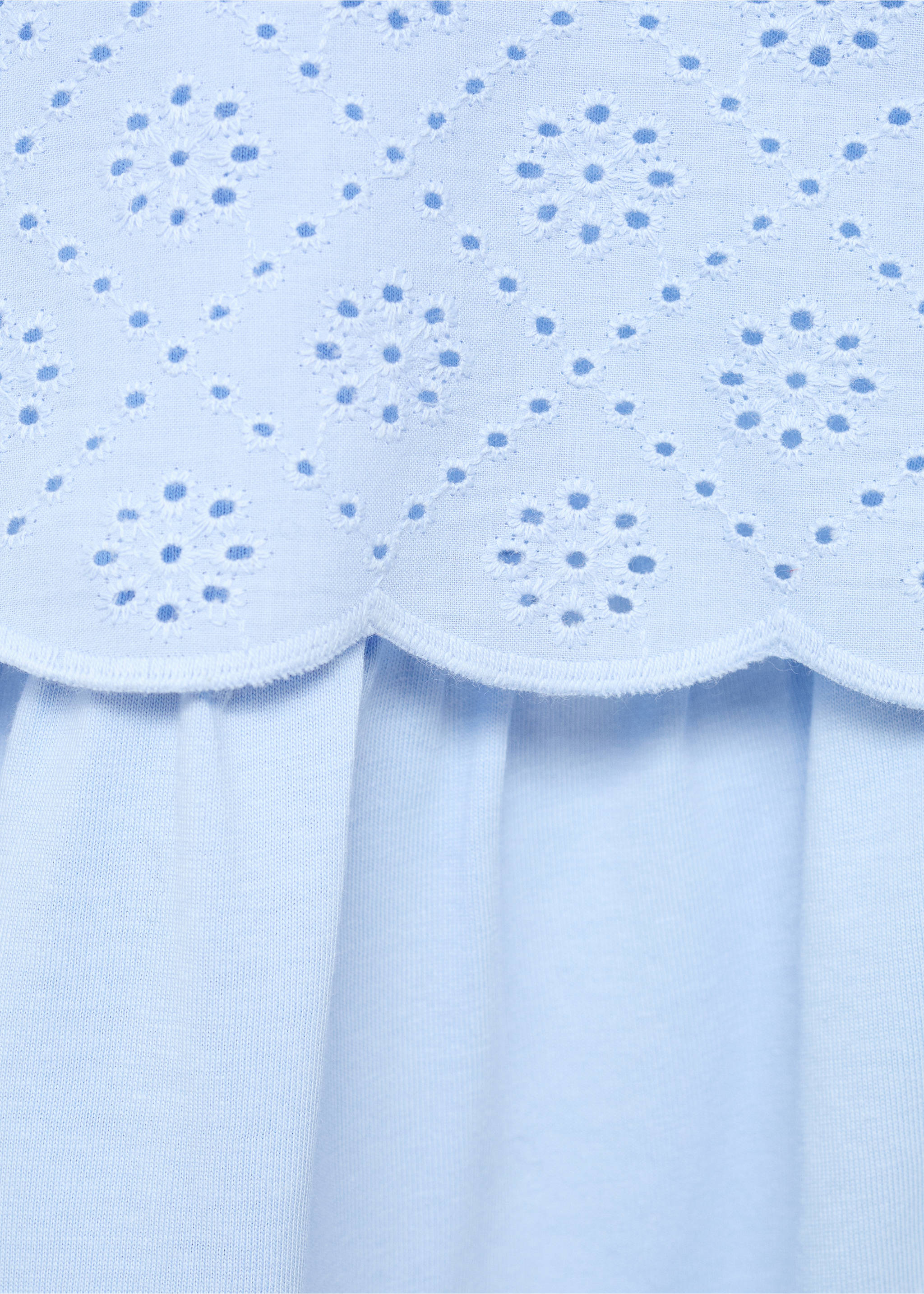 Robe brodée coton - Détail de l'article 8, Bleu. Ref: 87045948-00.