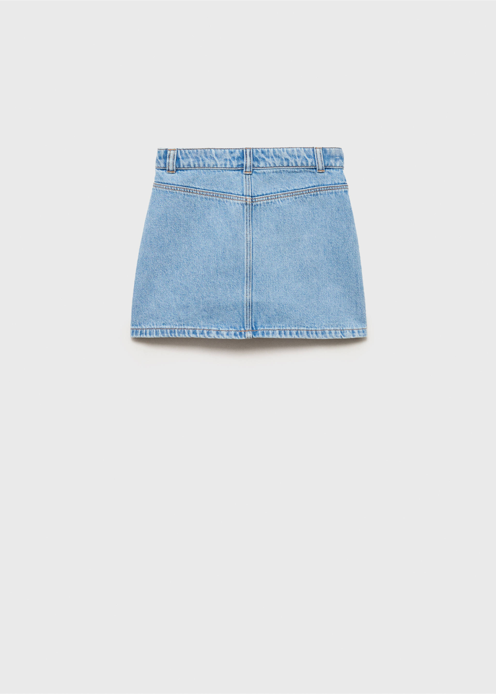 Denim short skirt - Reverse of the article, Medium Blue. Ref: 87045949-00.
