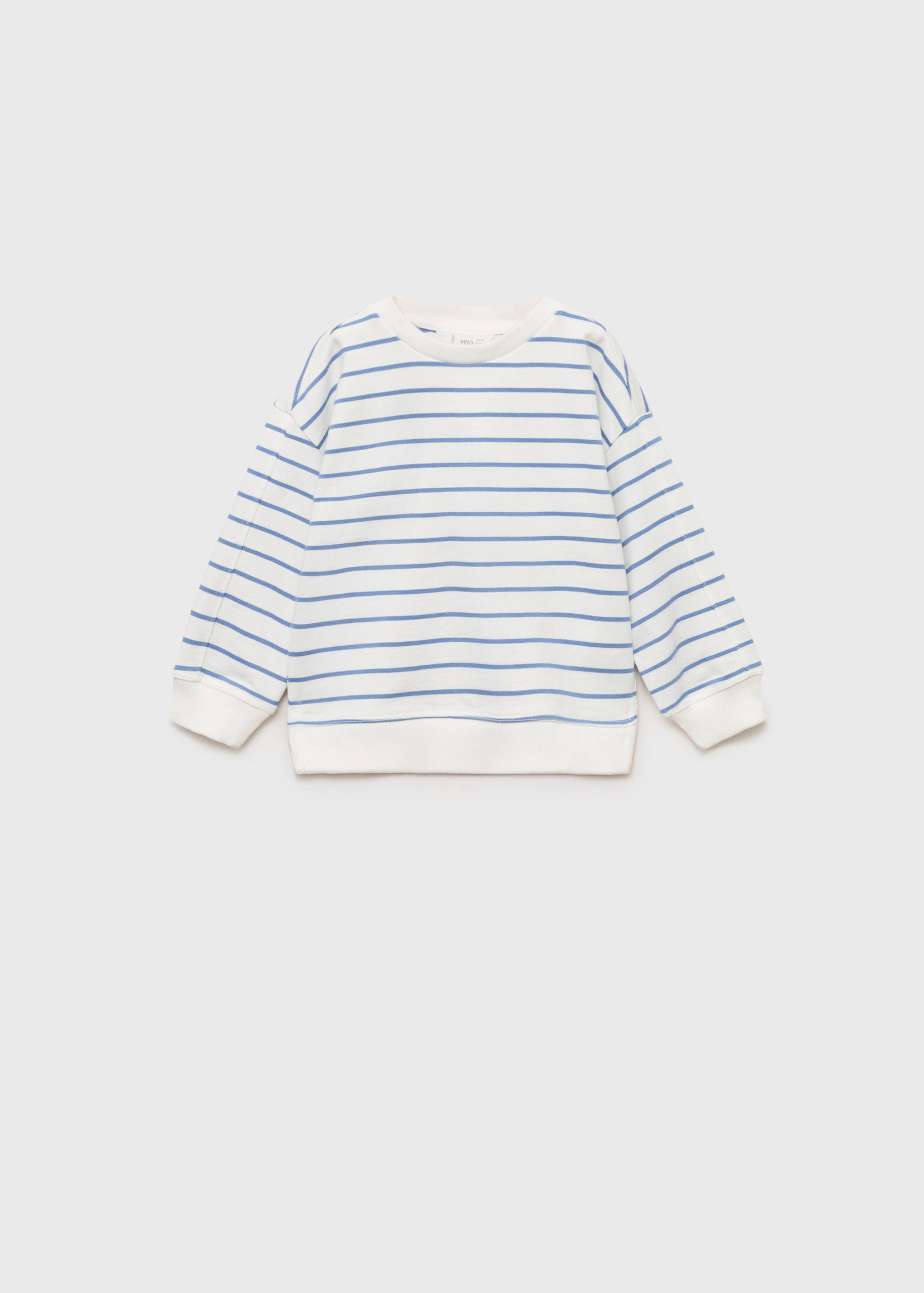 Striped cotton-blend sweatshirt - Article without model