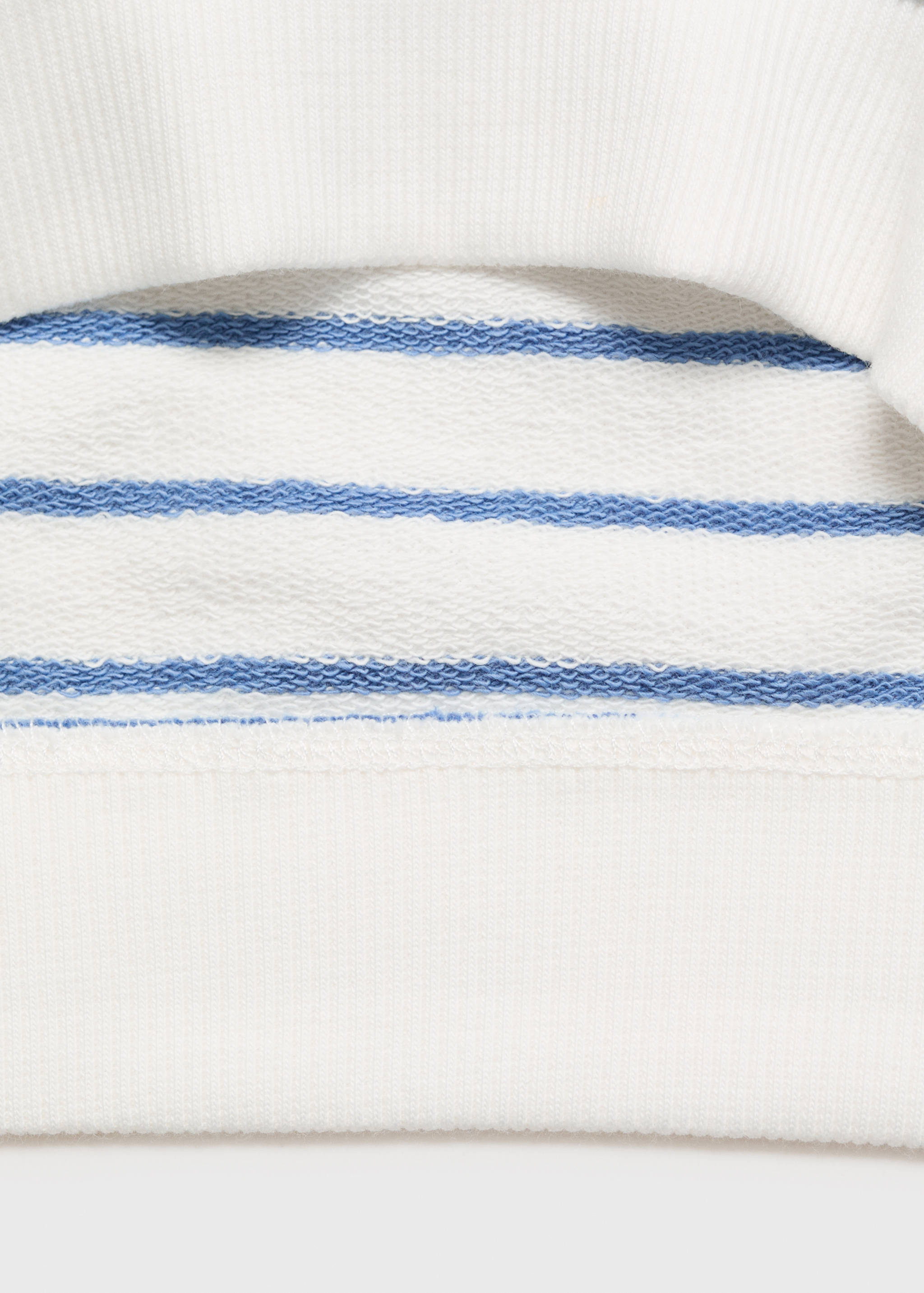 Striped cotton-blend sweatshirt - Details of the article 0