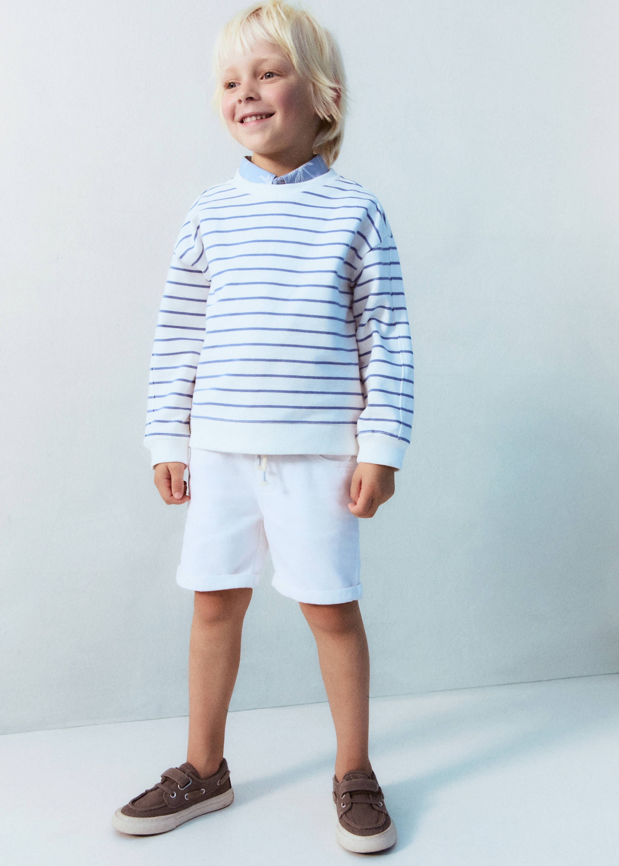 Striped cotton-blend sweatshirt - Details of the article 5