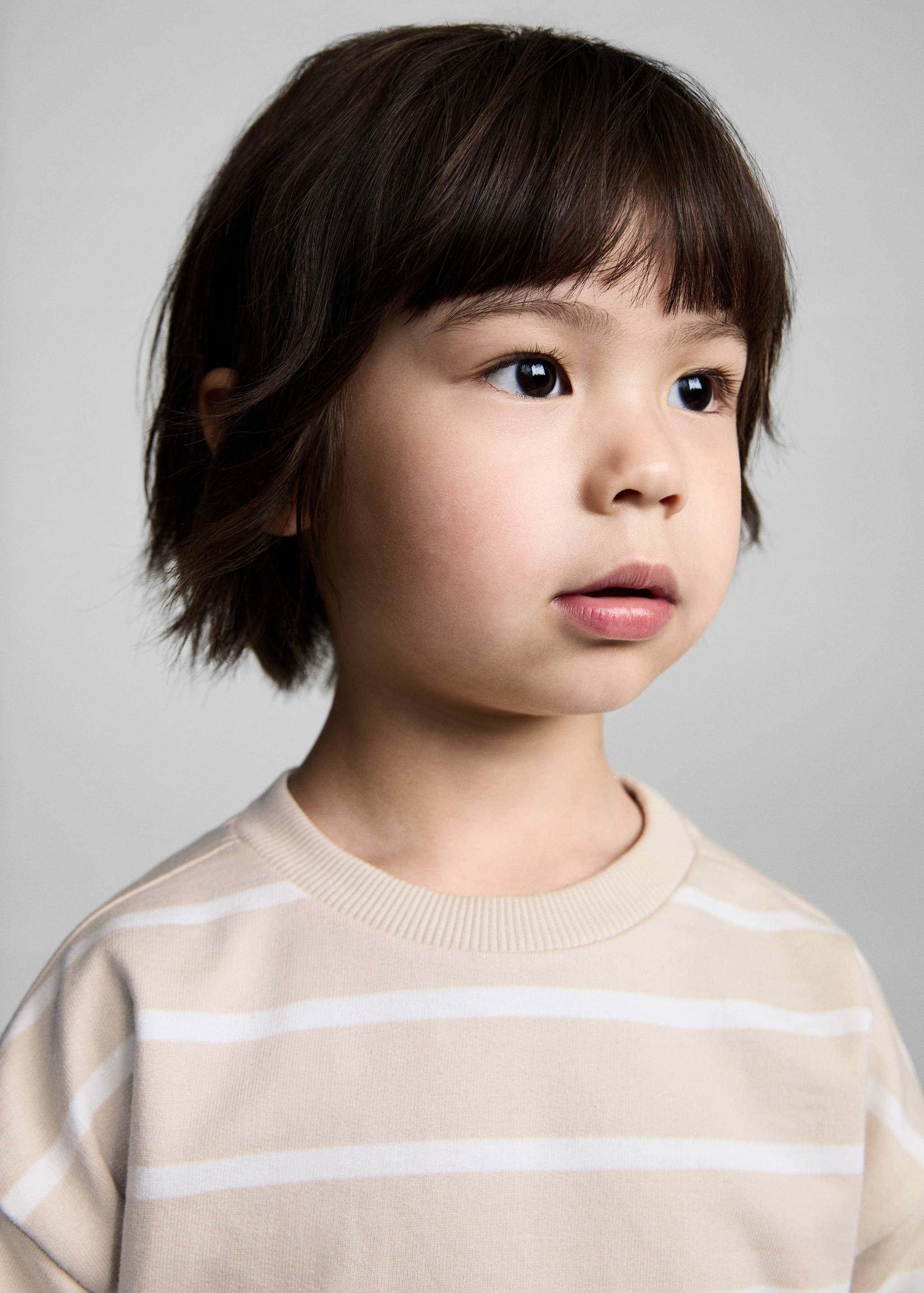 Gestreiftes Baumwoll-Sweatshirt - Detail des Artikels 1