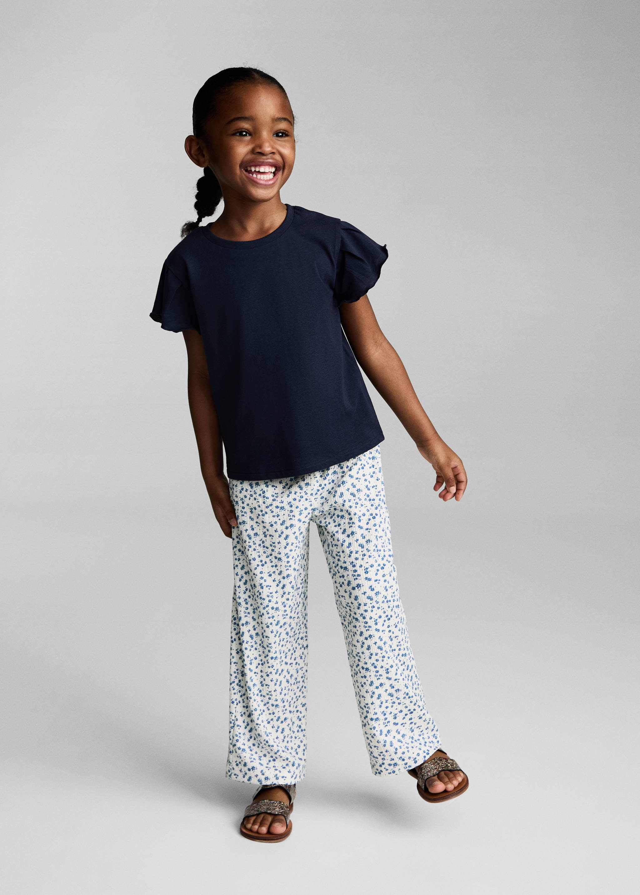 Pantalon imprimé floral - Plan général