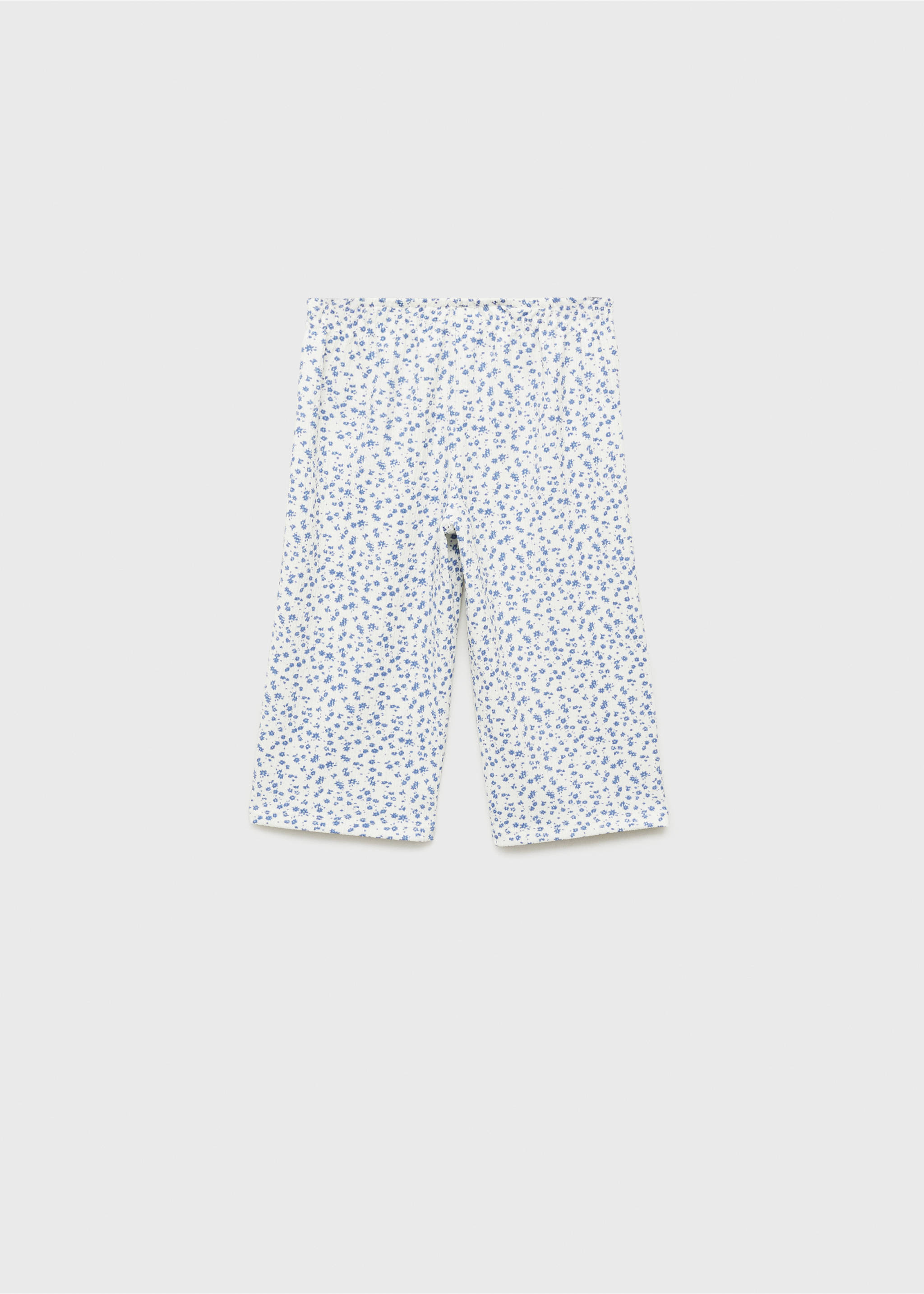 Pantalon imprimé floral - Verso de l’article, Blanc cassé. Ref: 87045977-00.